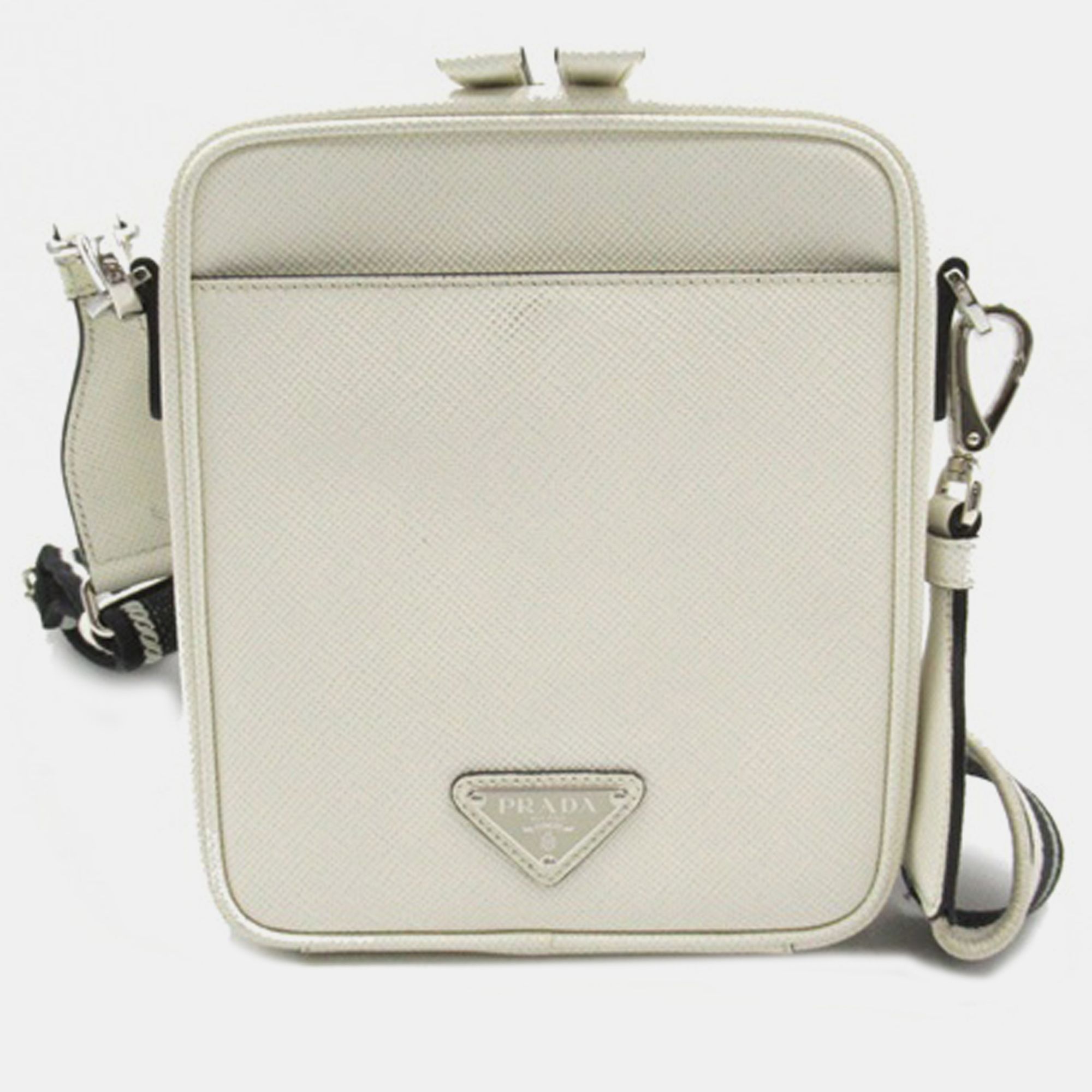 

Prada Saffiano Crossbody Bag, White