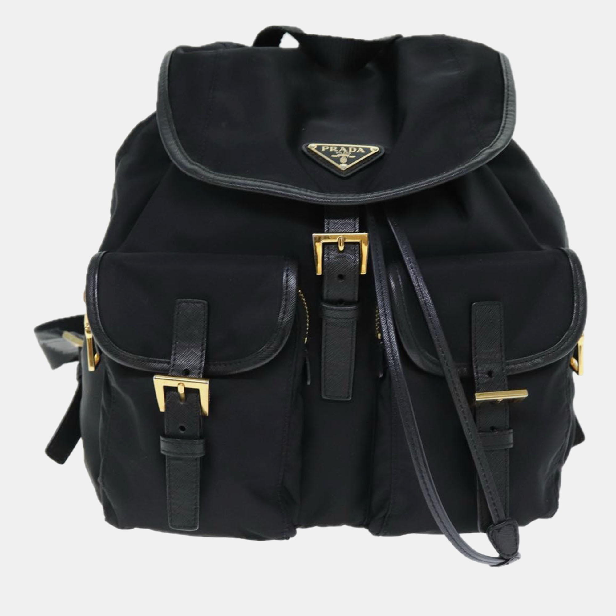

Prada Black Canvas Re-Nylon backpack bag