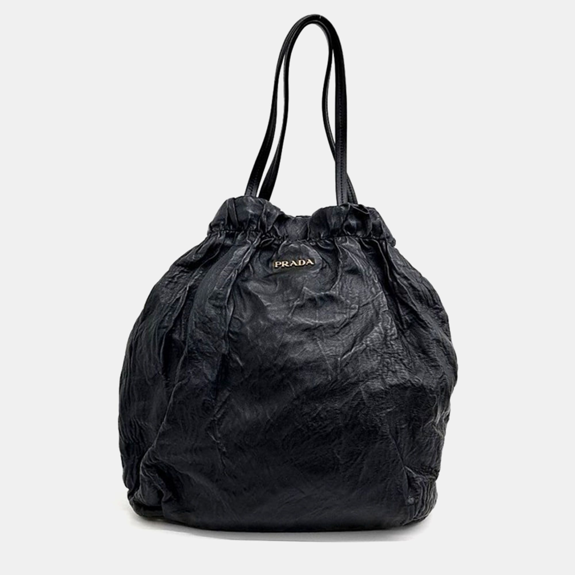

Prada Nappa Bucket Bag, Black