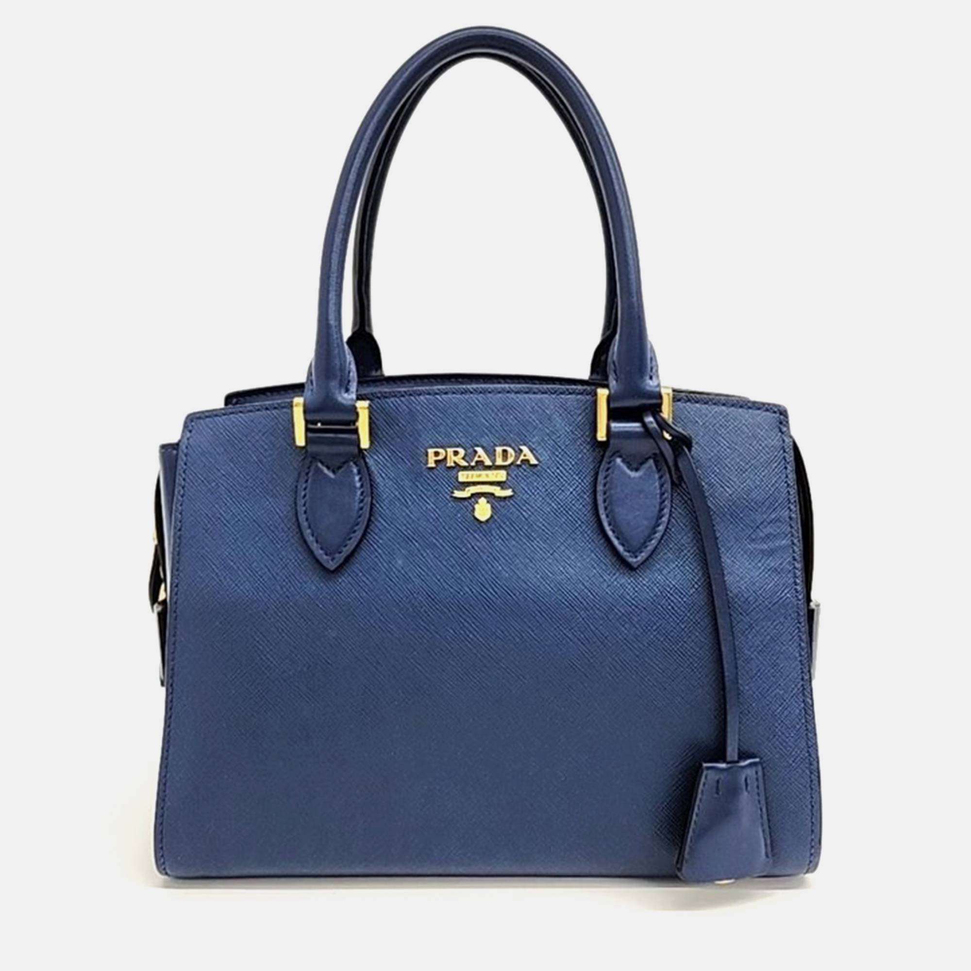 

Prada Saffiano Tote and Shoulder Bag, Blue