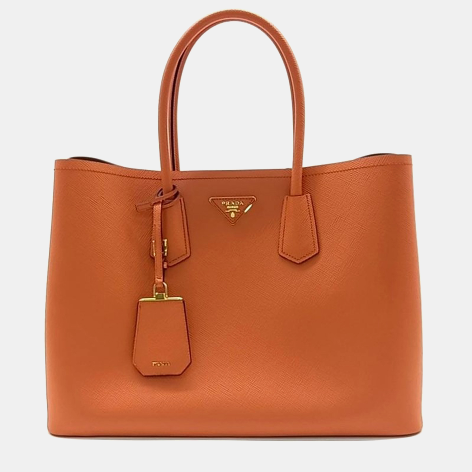 

Prada Saffiano Duble Tote Bag, Orange