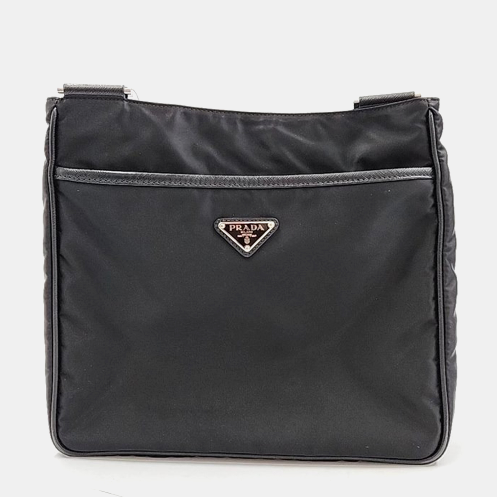 

Prada Fabric Cross Bag, Black