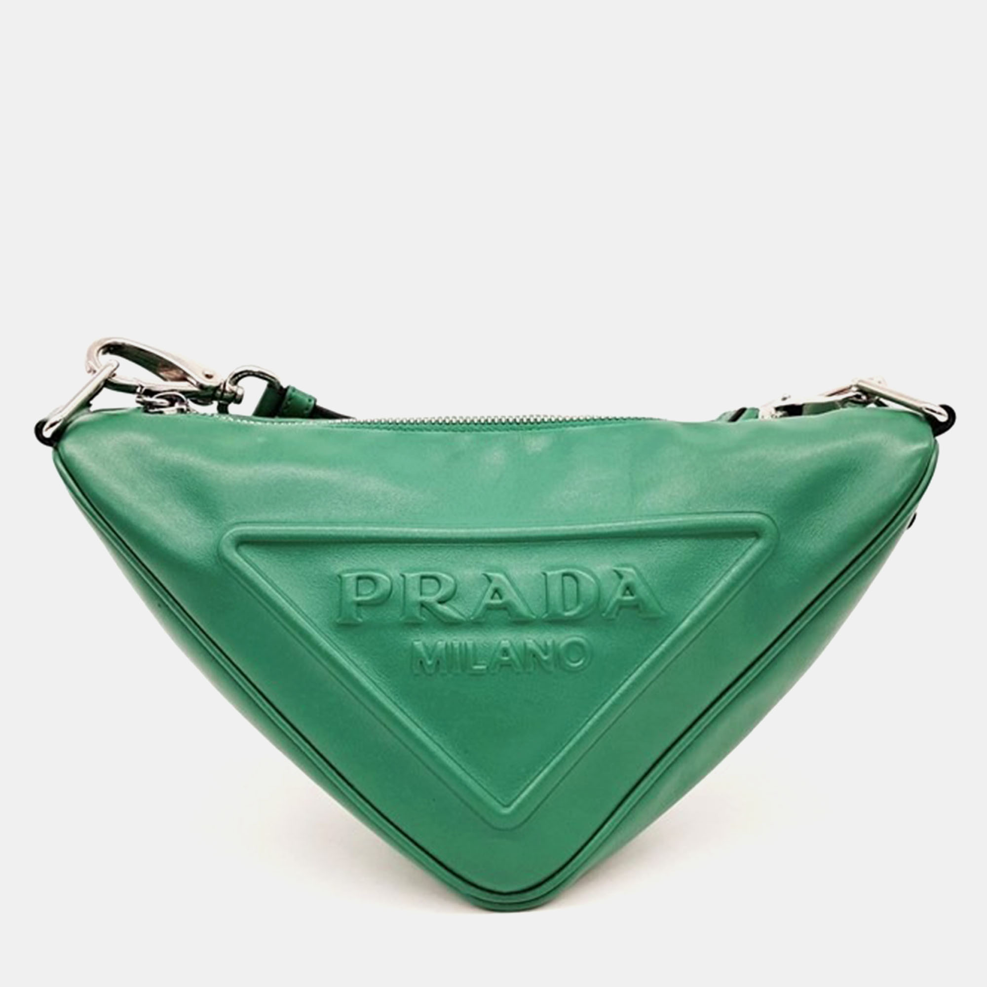 

Prada Triangle Shoulder Bag, Green