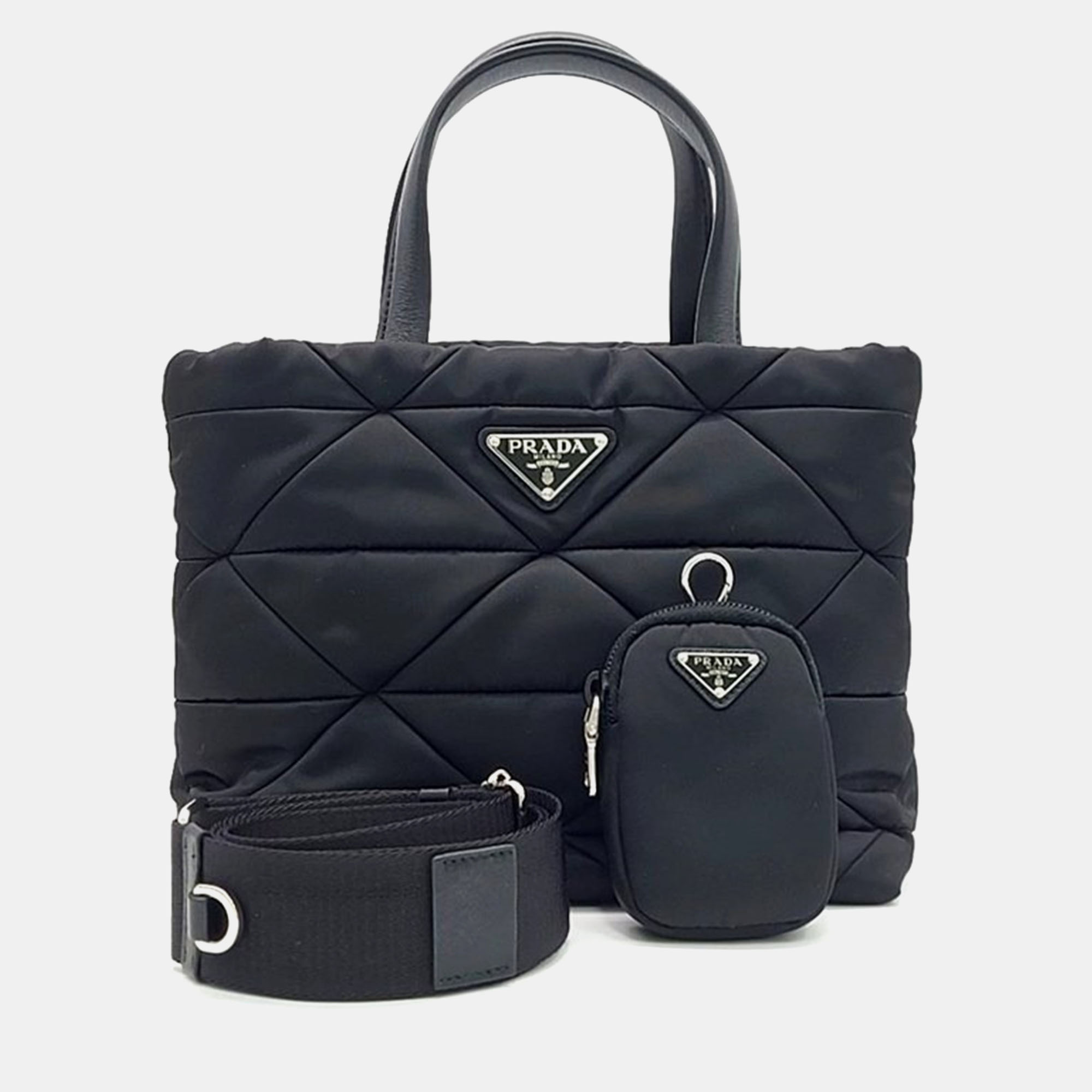 

Prada Re-Nylon Tote Bag, Black