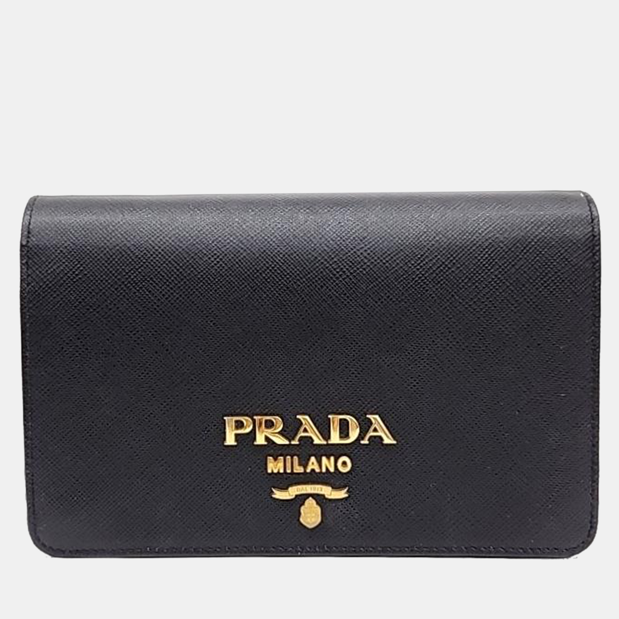 

Prada Saffiano Crossbody Bag, Black