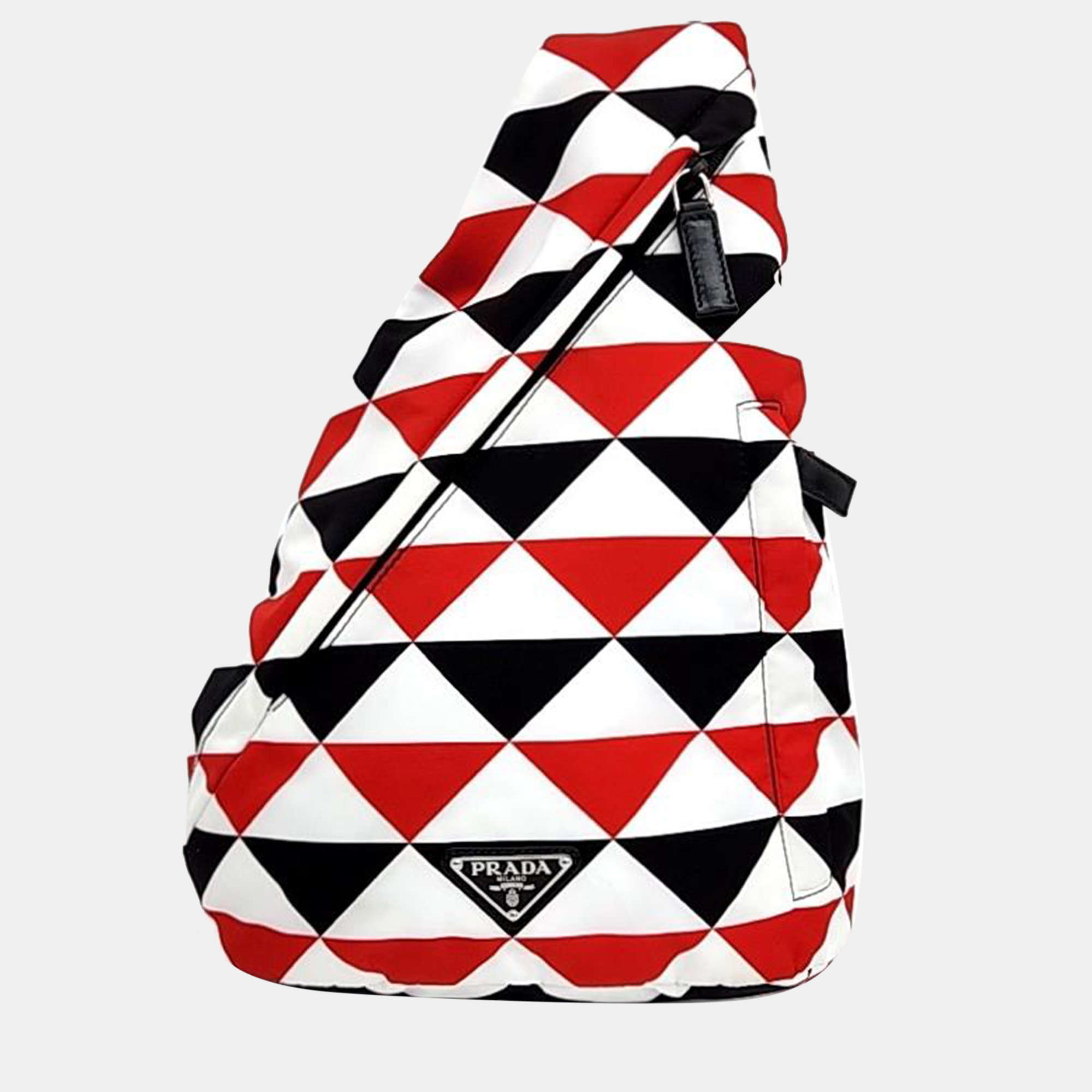 

Prada Multicolor Re-Nylon Prada on Ice Collection Single-Rope Backpack