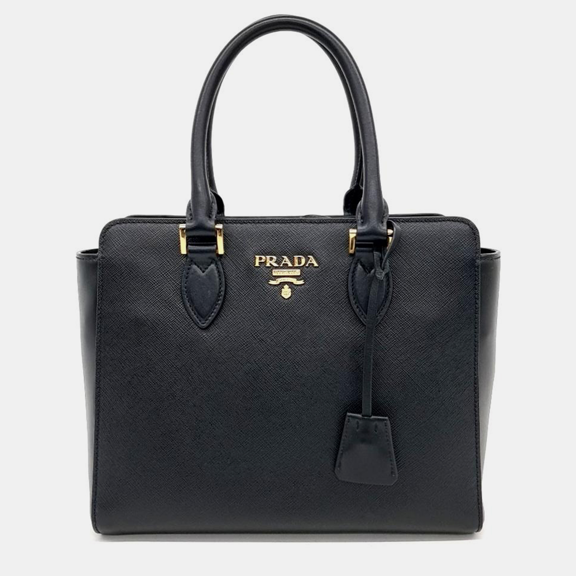

Prada Saffiano Soft Tote Bag, Black