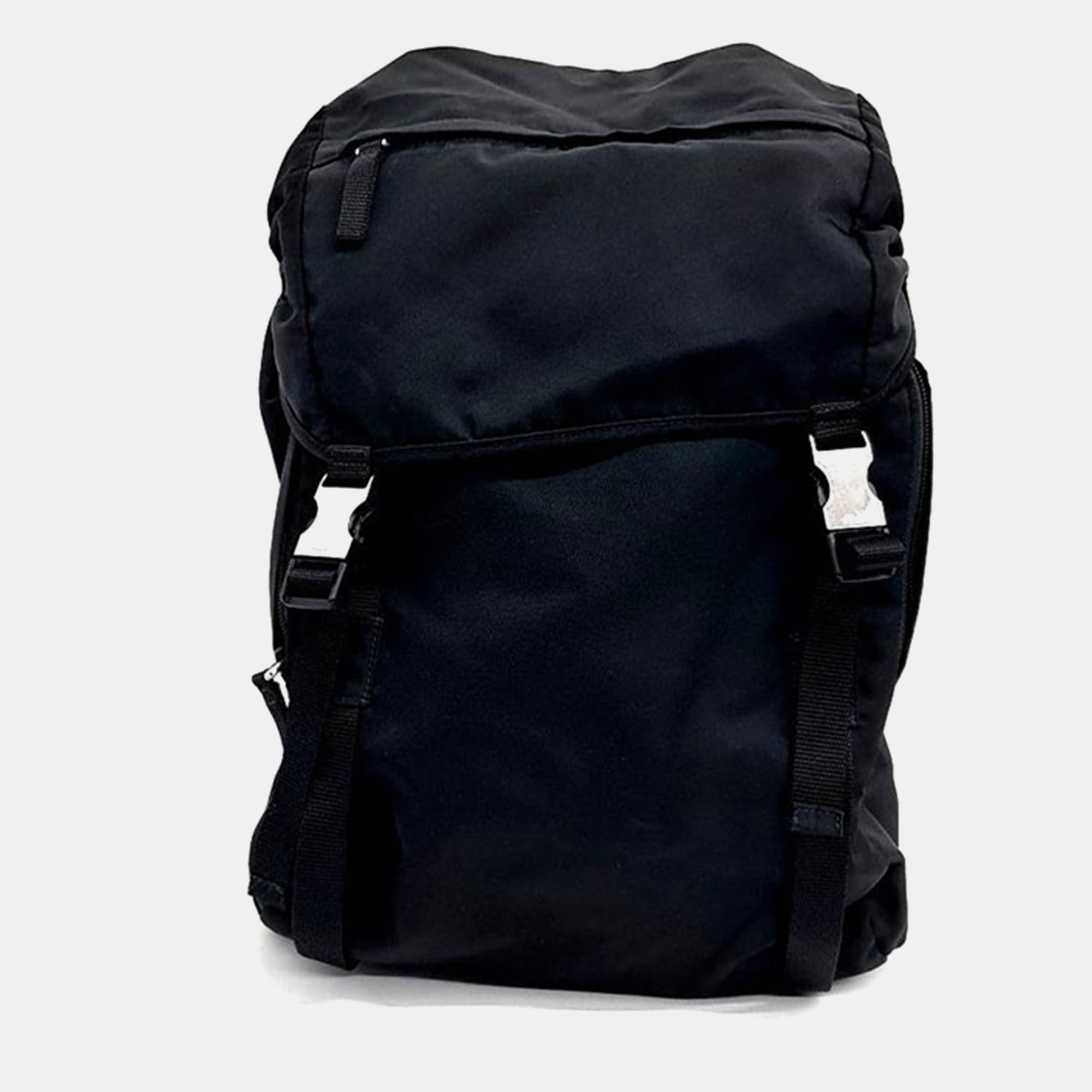 

Prada fabric black backpack