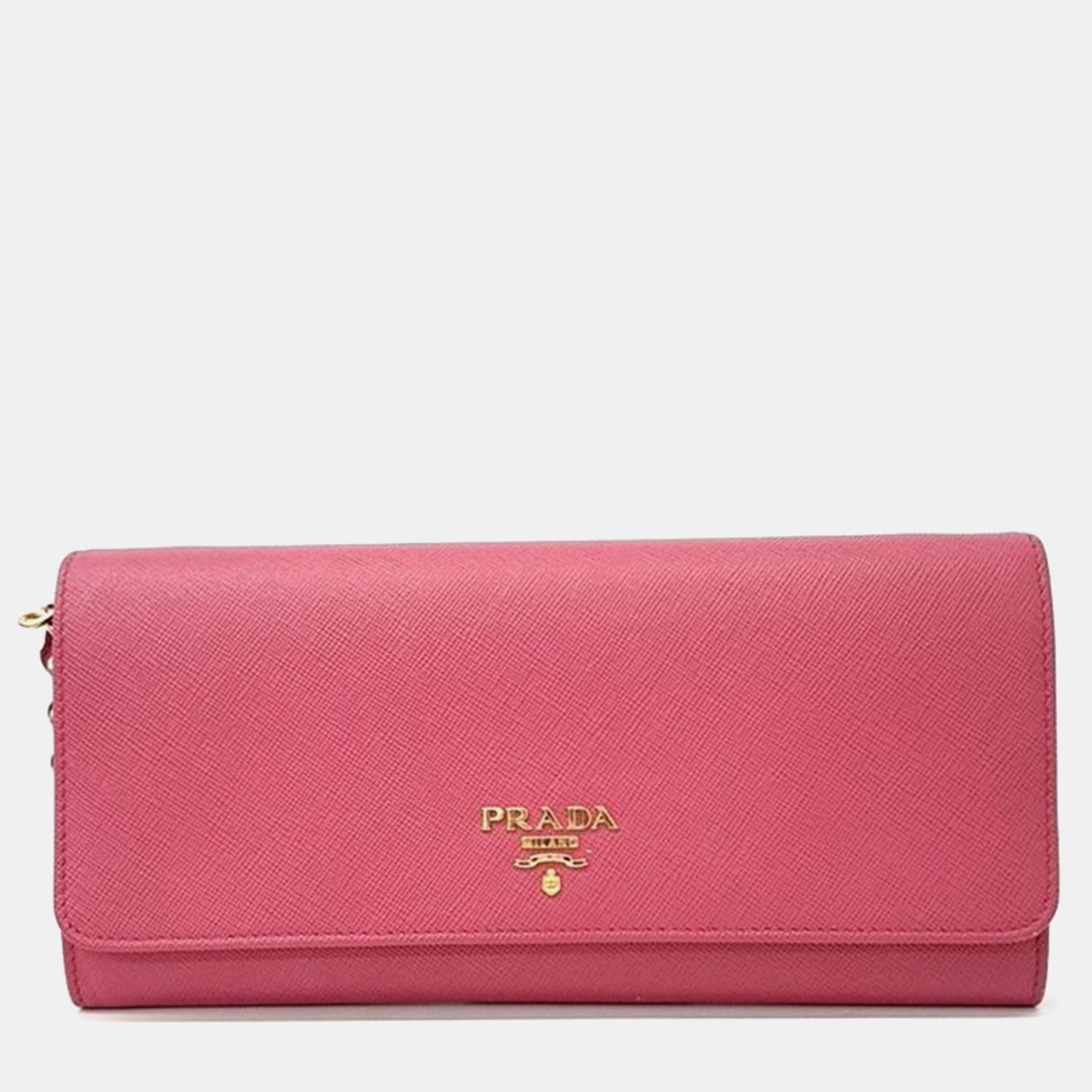 

Prada Saffiano Lux Crossbody Bag, Pink