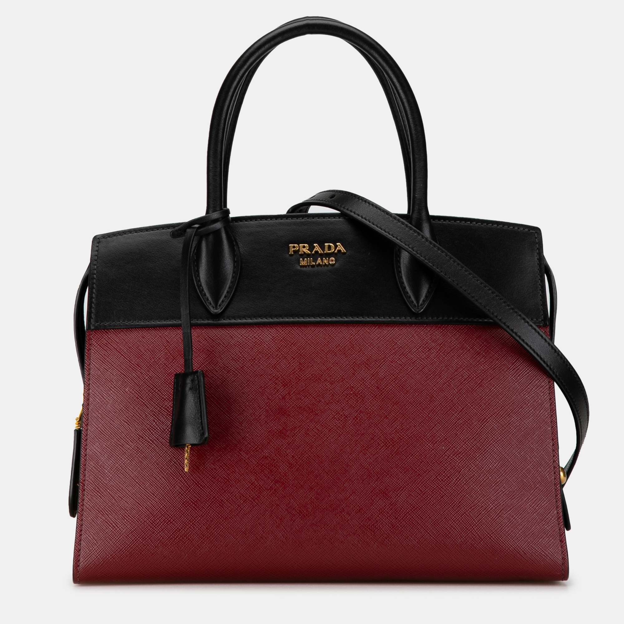 

Prada Saffiano Lux Esplanade Tote, Red