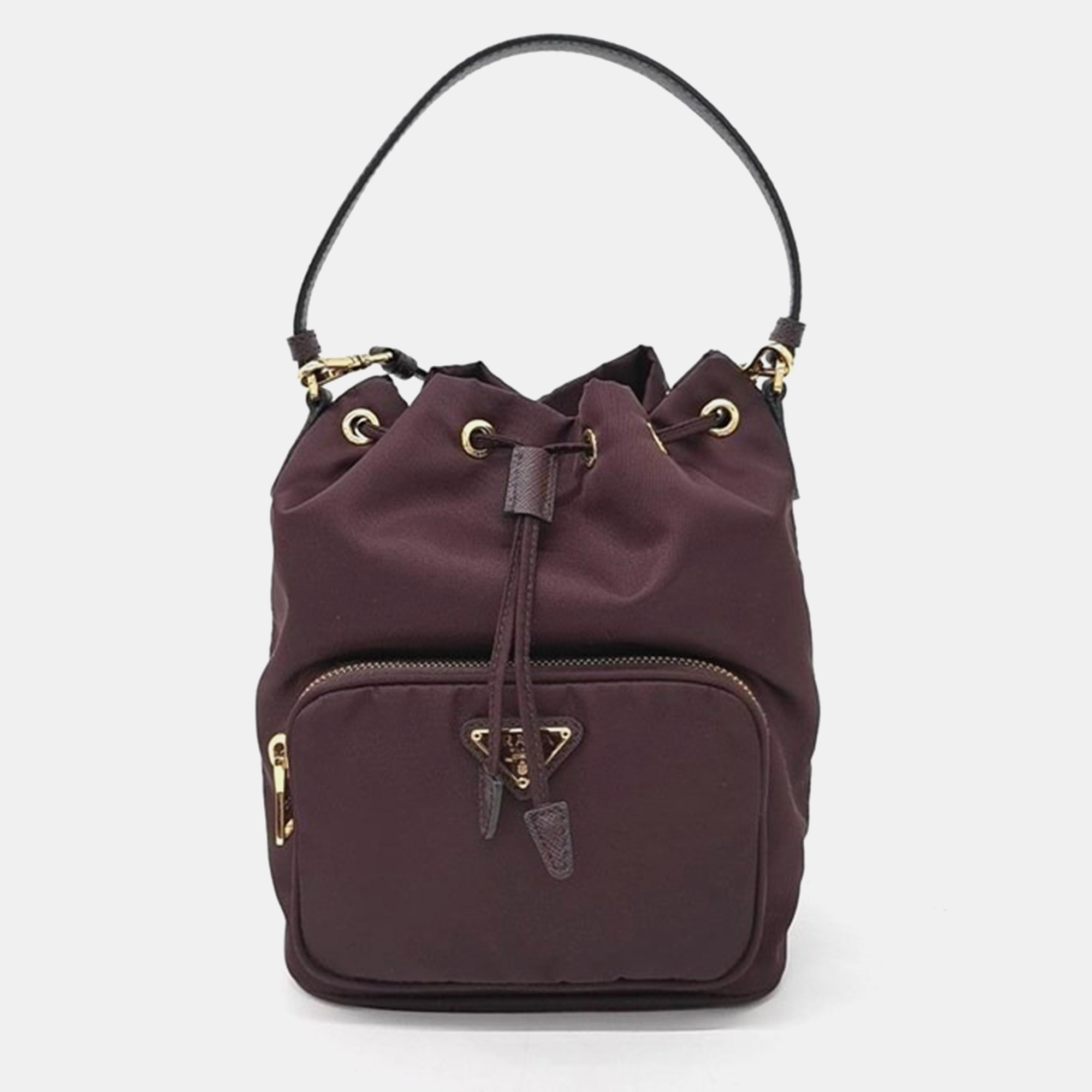 

Prada Bella bucket tote and Crossbody bag, Burgundy