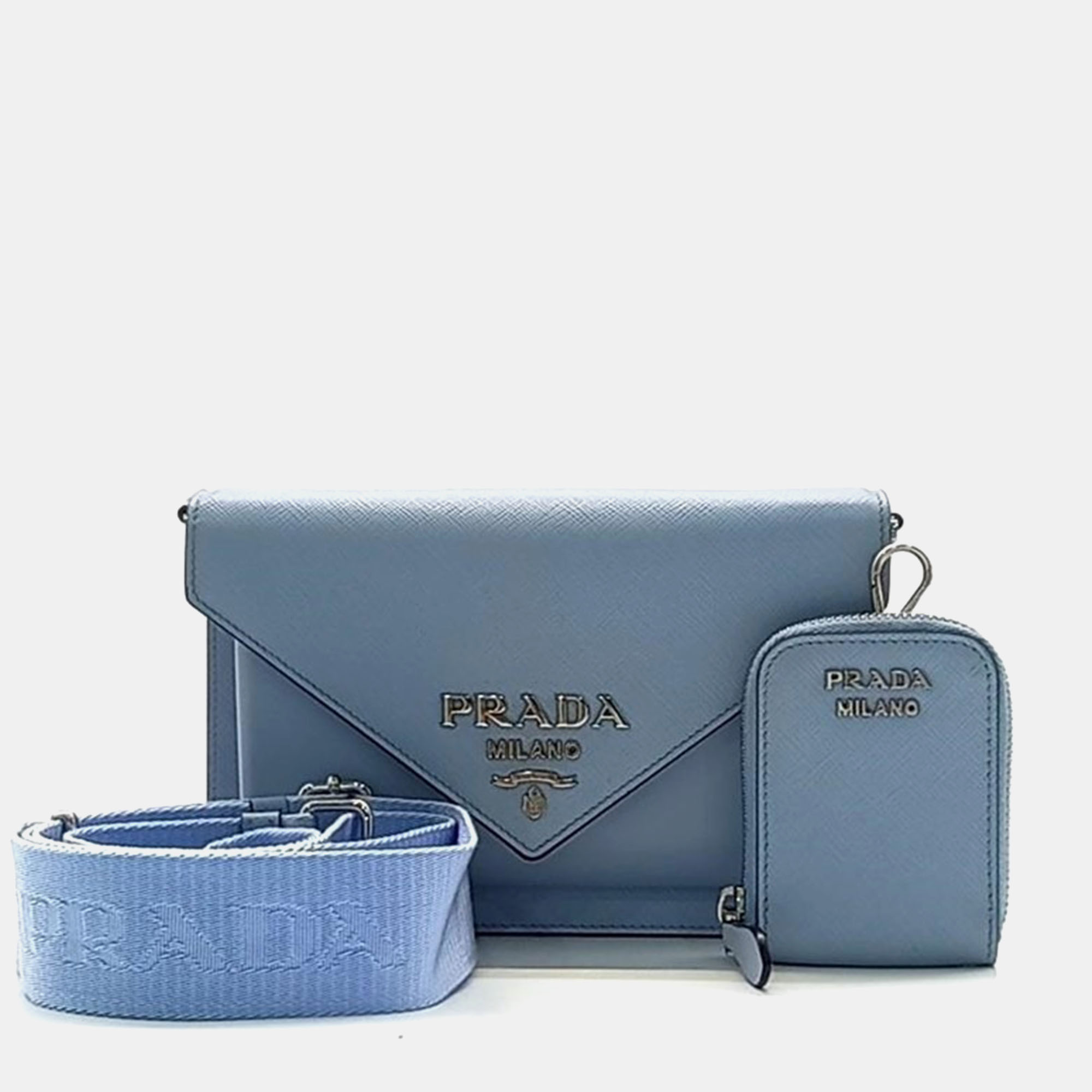 Saffiano Clutch and Crossbody Bag