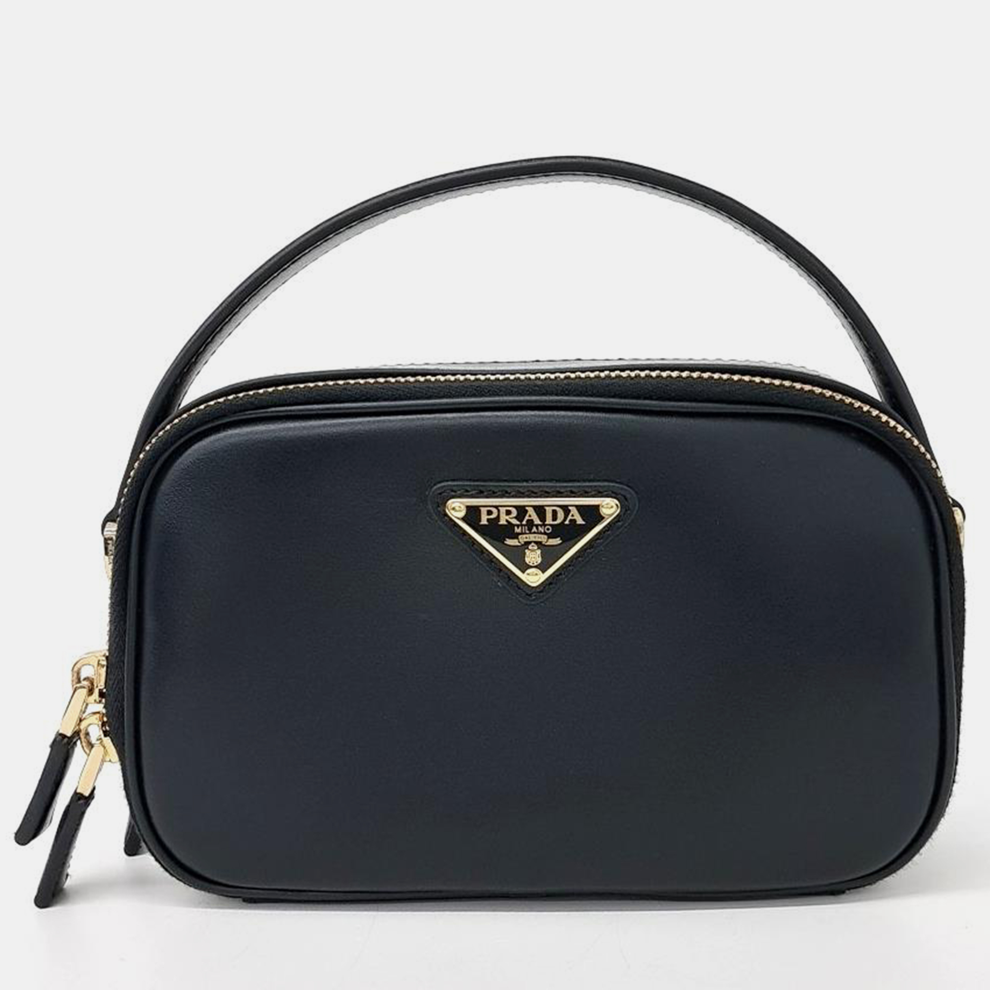 Pre-owned Prada Odette Mini Bag In Black