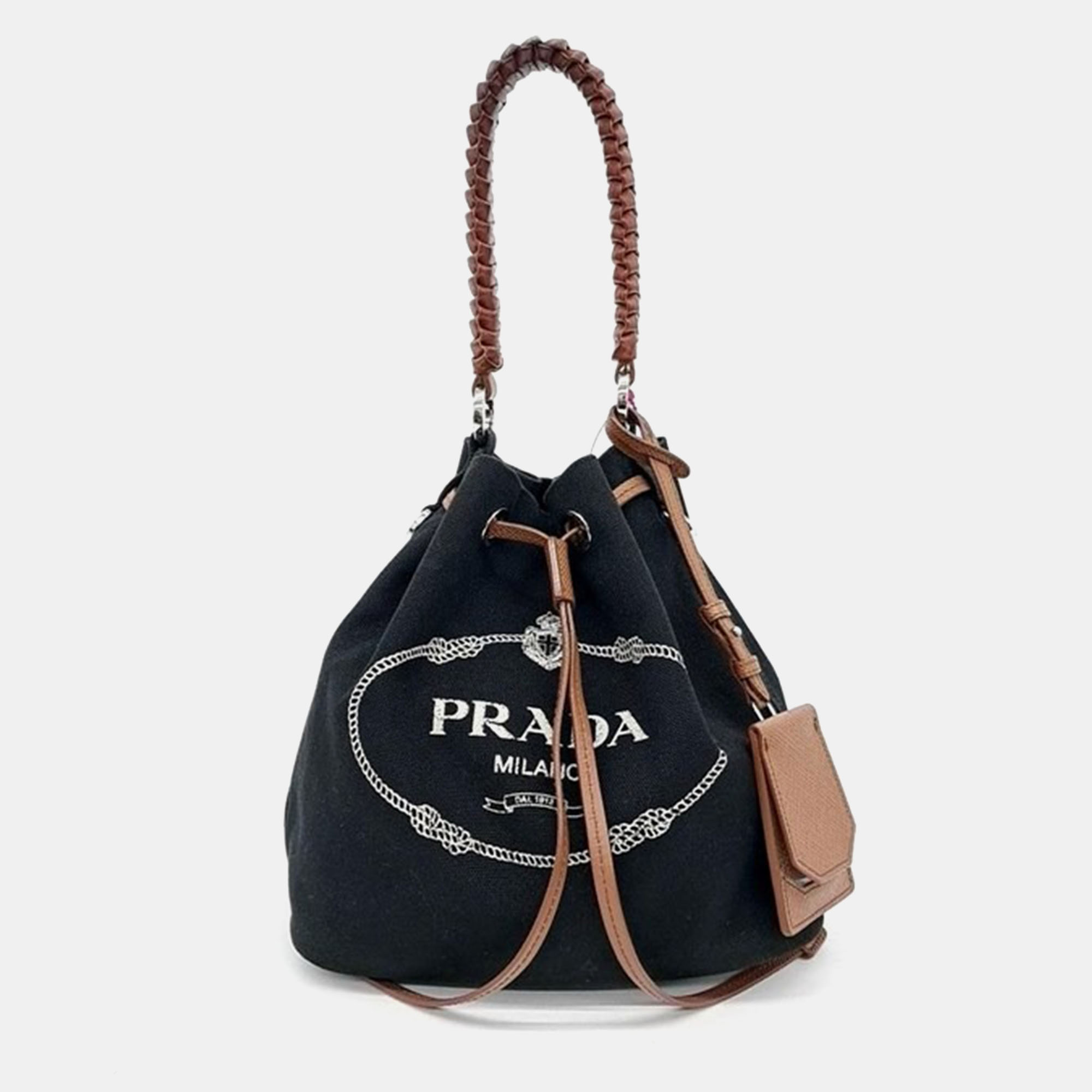 

Prada Bucket Tote Bag, Black