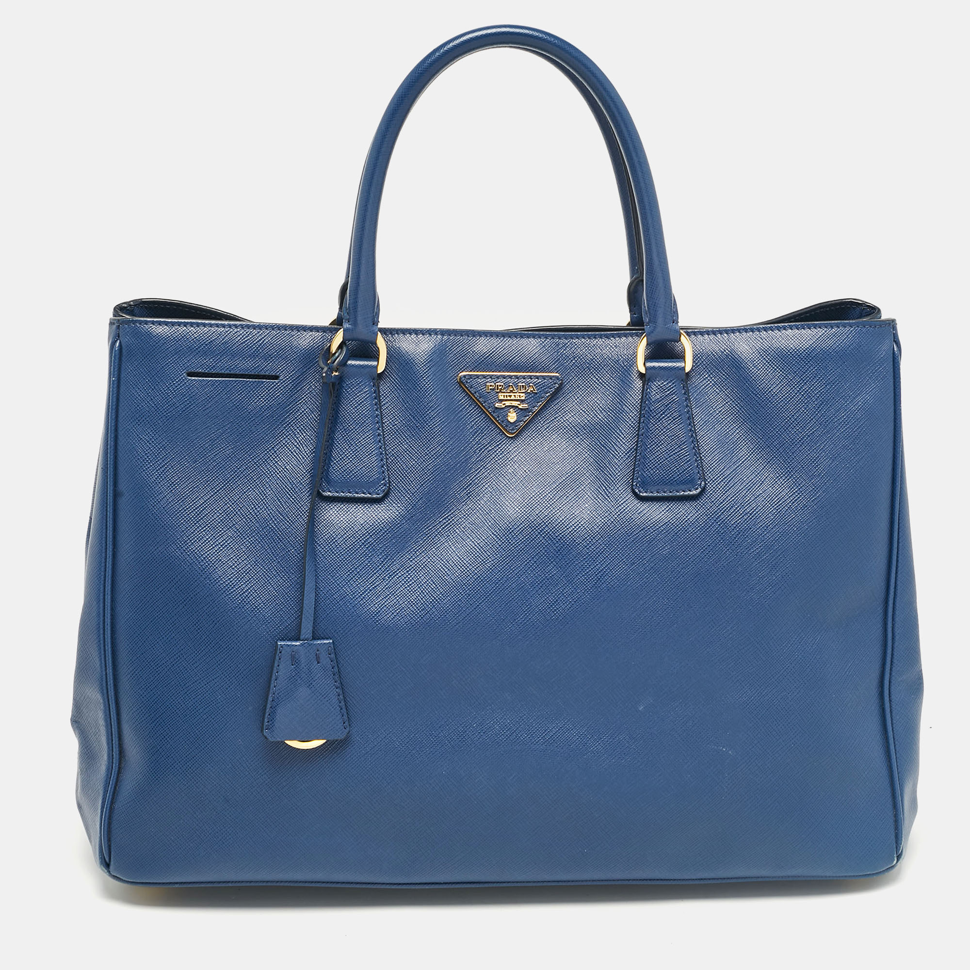 

Prada Blue Saffiano Lux Leather  Galleria Tote