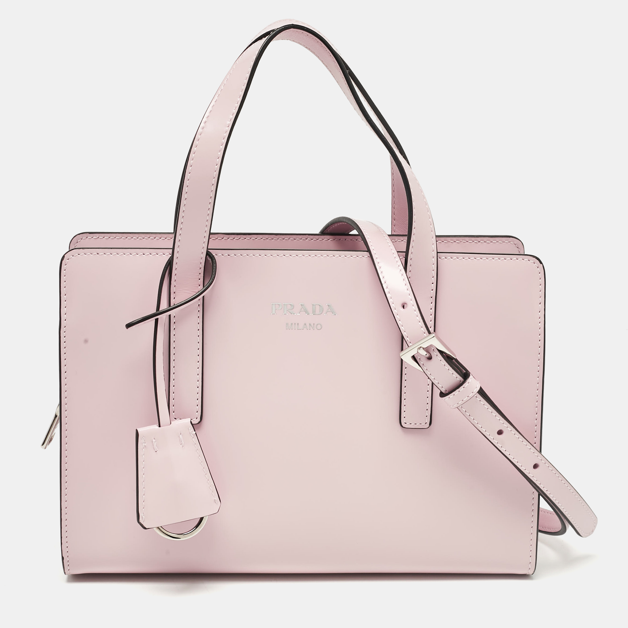 

Prada Pink Brushed Leather Re-edition 1995 Tote