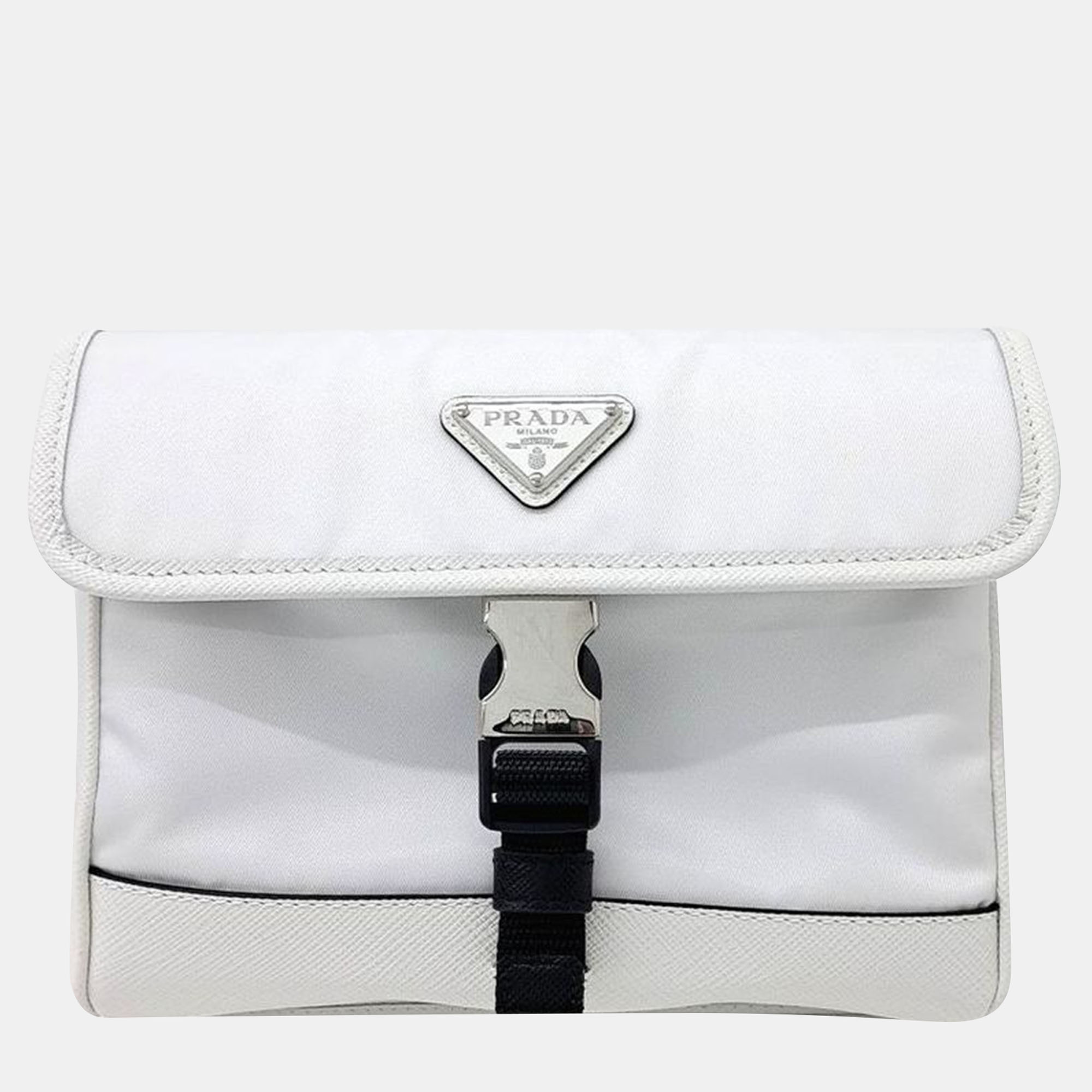 

Prada Re-Nylon Phone Holder CrossBody Bag, White