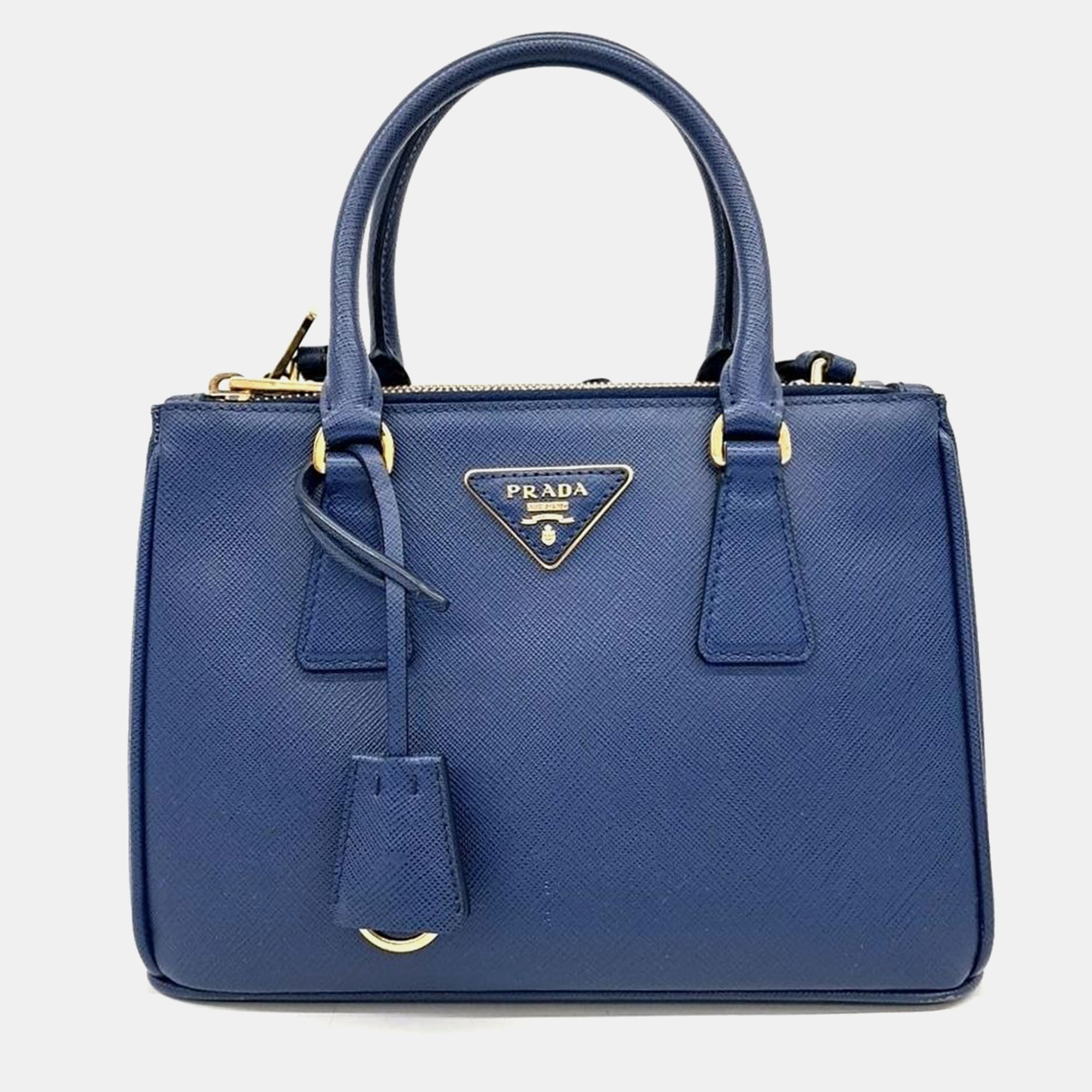 

Prada Saffiano Lux Tote and Shoulder Bag, Blue