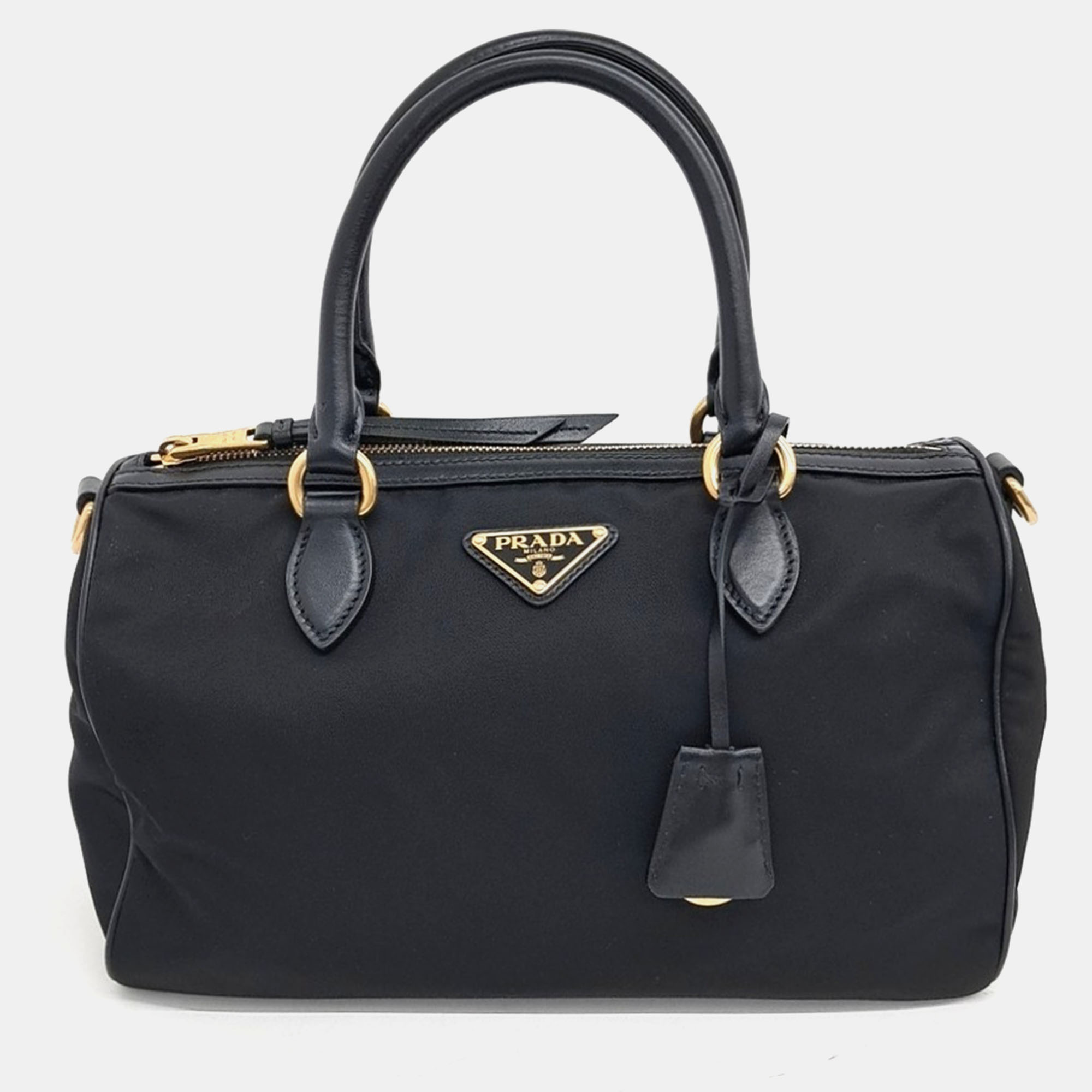 

Prada fabric tote and shoulder bag, Black