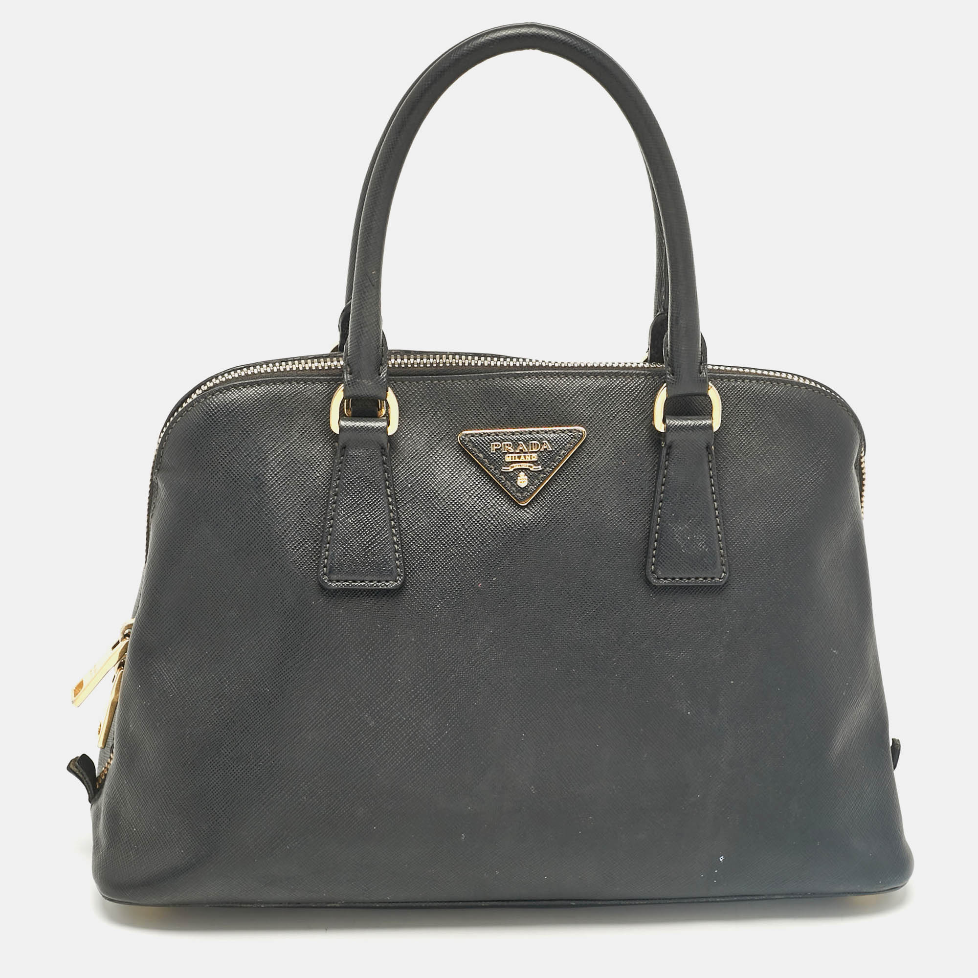 

Prada Black Saffiano Leather Medium Promenade Bag