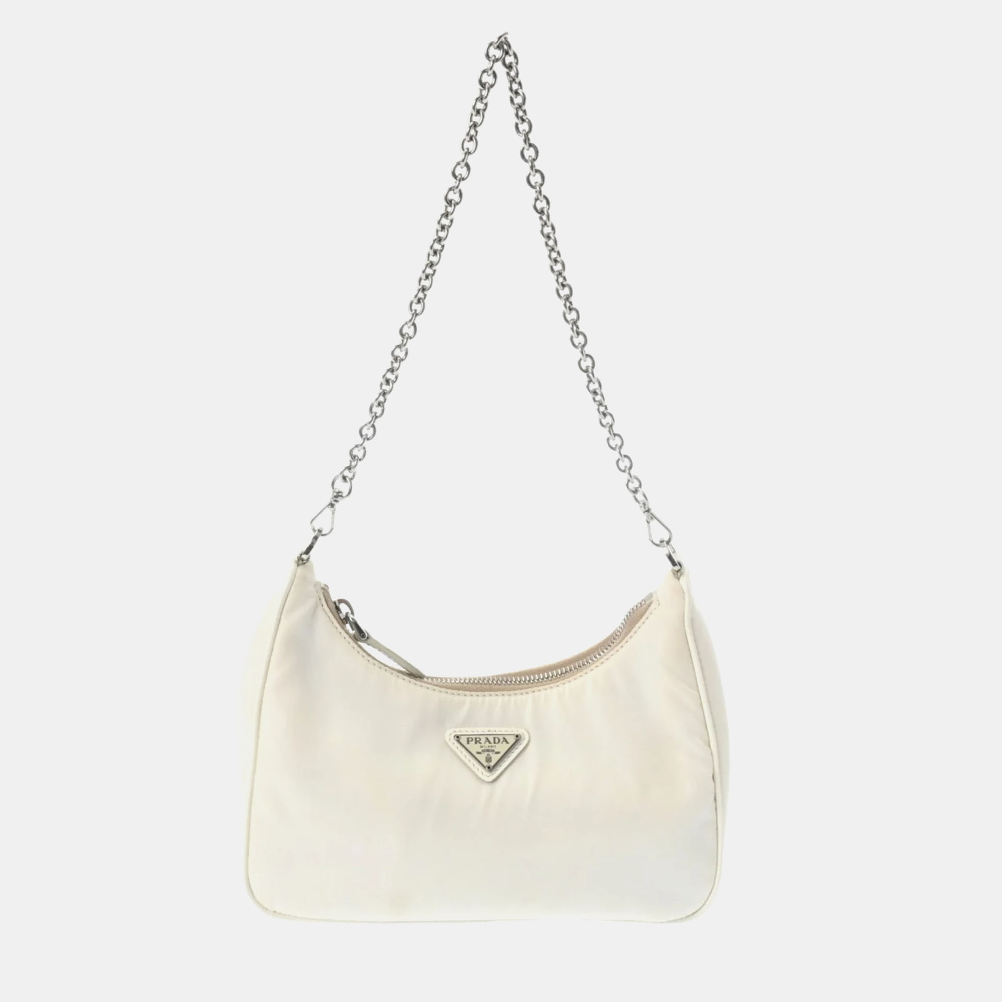 

Prada White Nylon Re-Edition 2005 Shoulder Bag