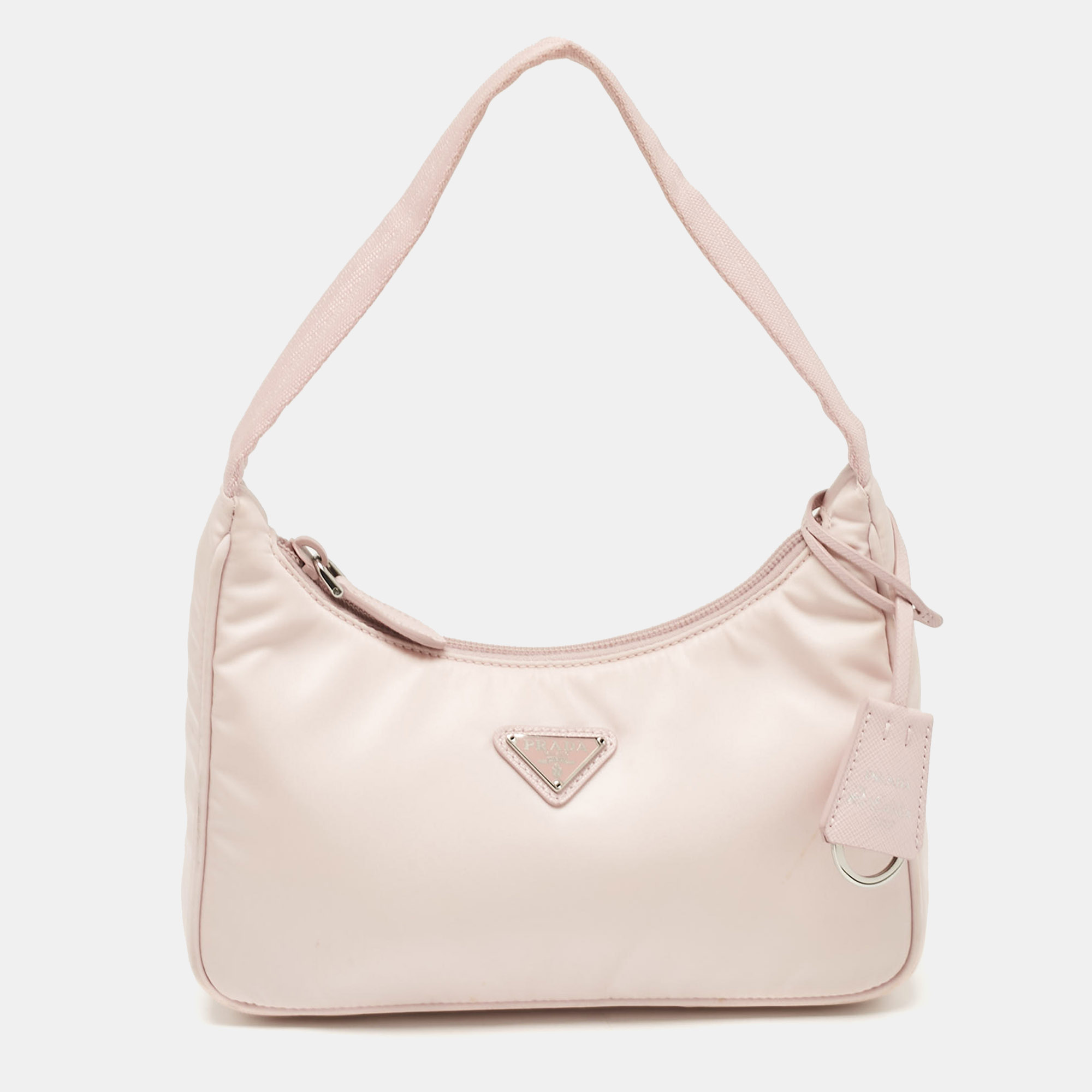 

Prada Pink Re-Nylon Re-Edition 2000 Baguette Bag