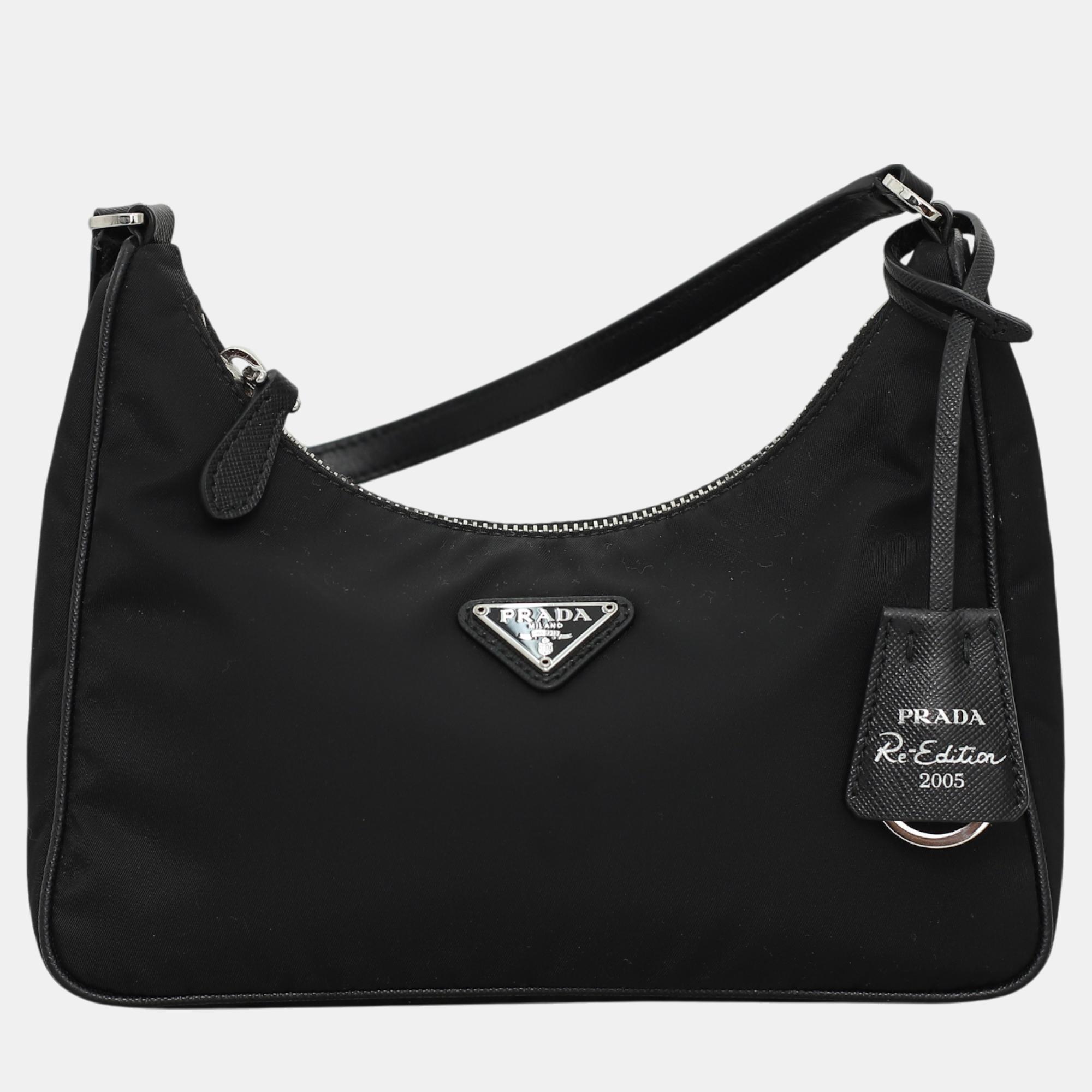 

Prada Nylon Re-Edition 2005 Bag, Black