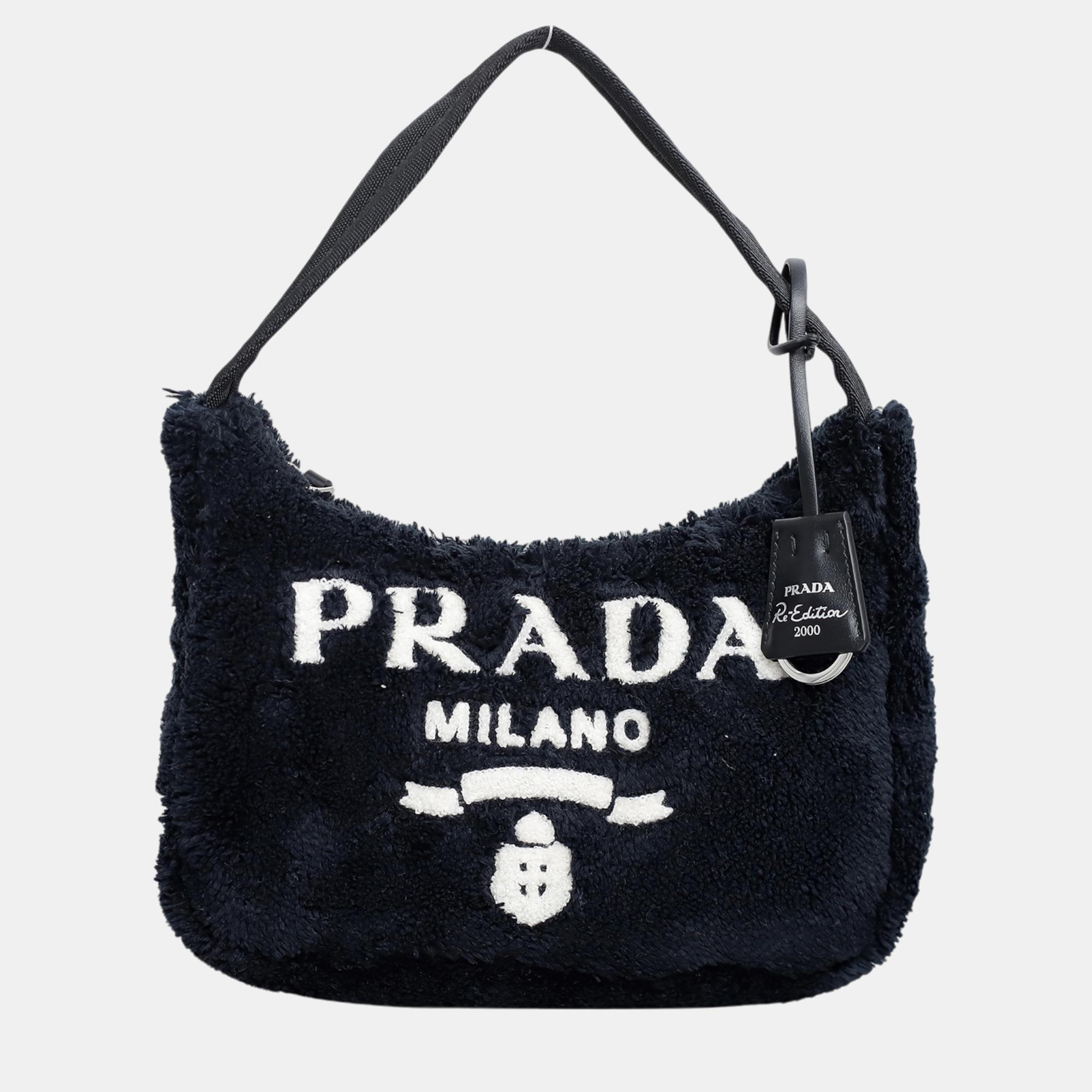 

Prada Re- Edition 2000 Terry Bag, Black