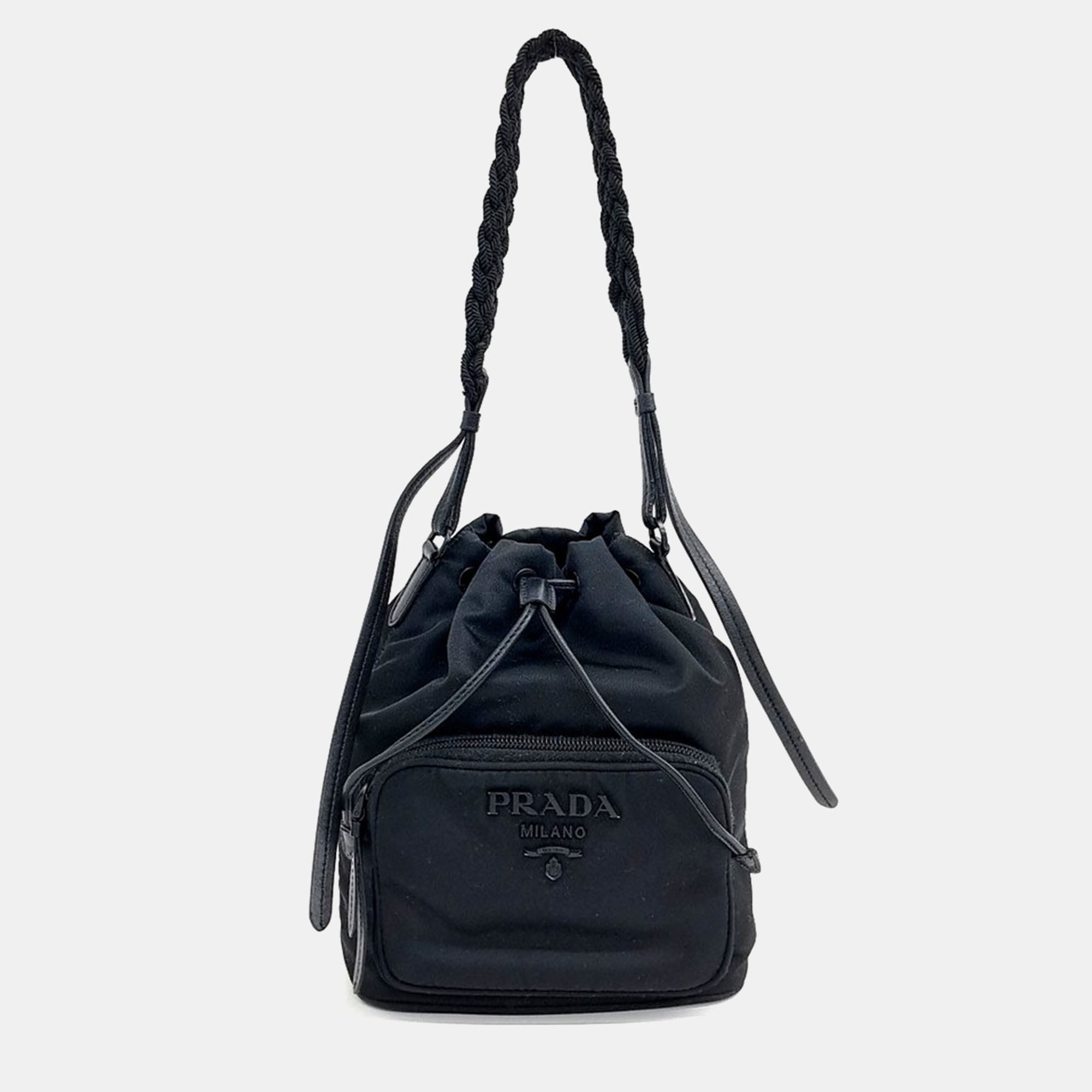 

Prada Bucket Tote And Crossbody Bag, Black