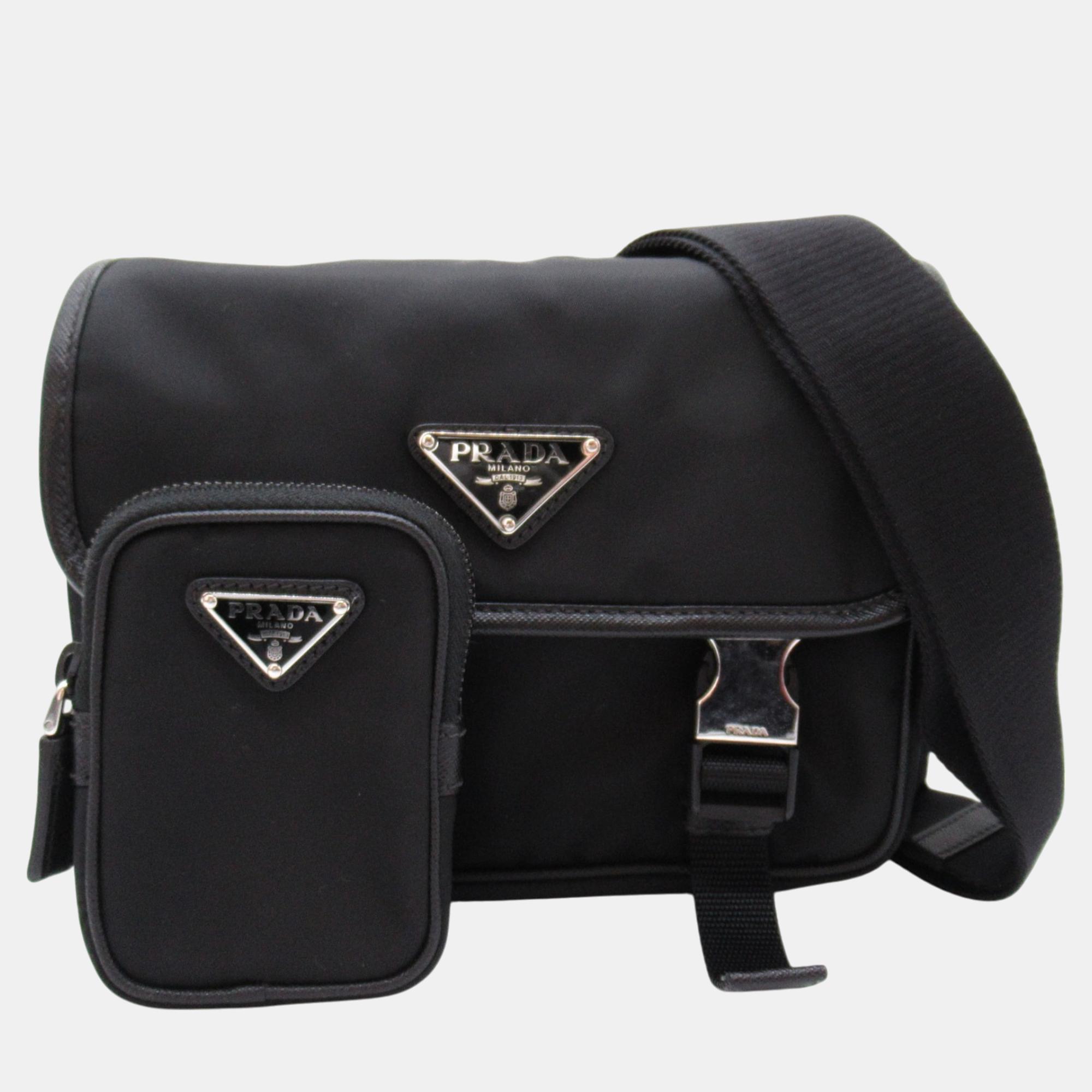 

Prada Black Nylon Shoulder Bag