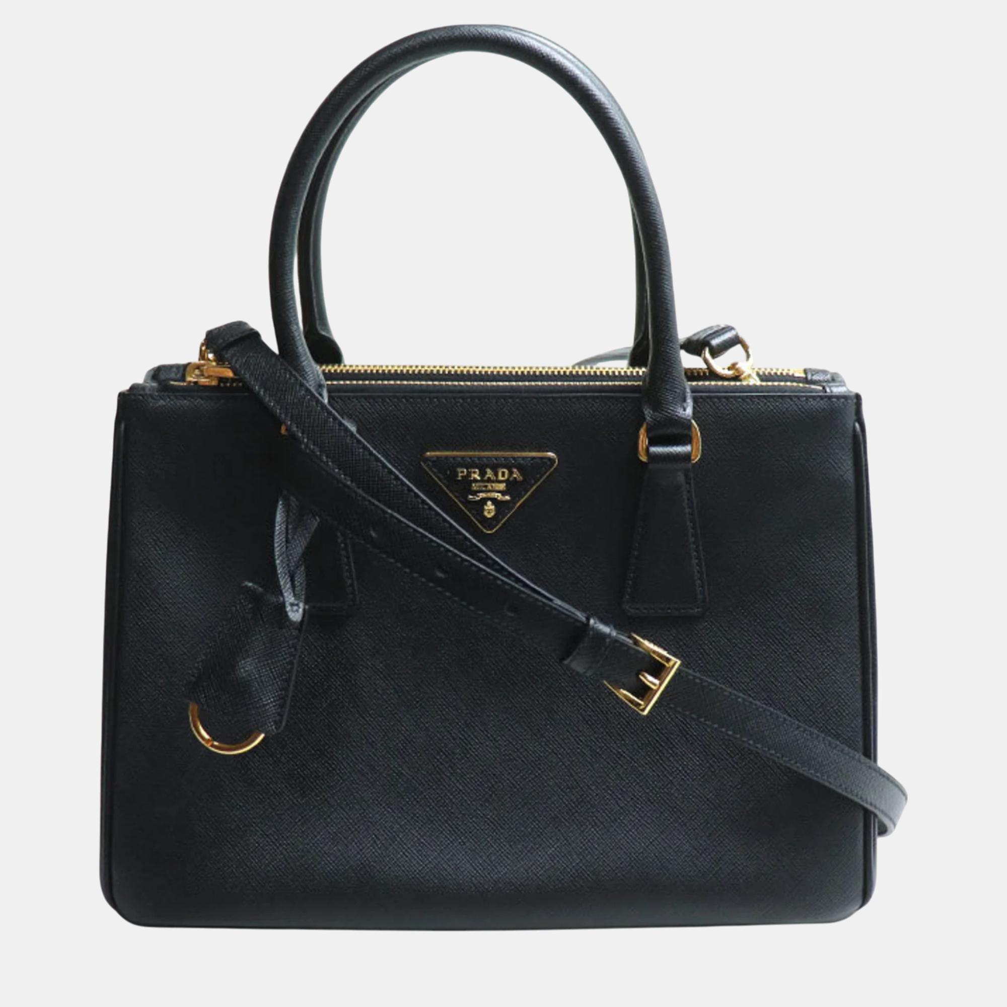 

Prada Galleria Black Saffiano Leather Medium Shoulder Bag