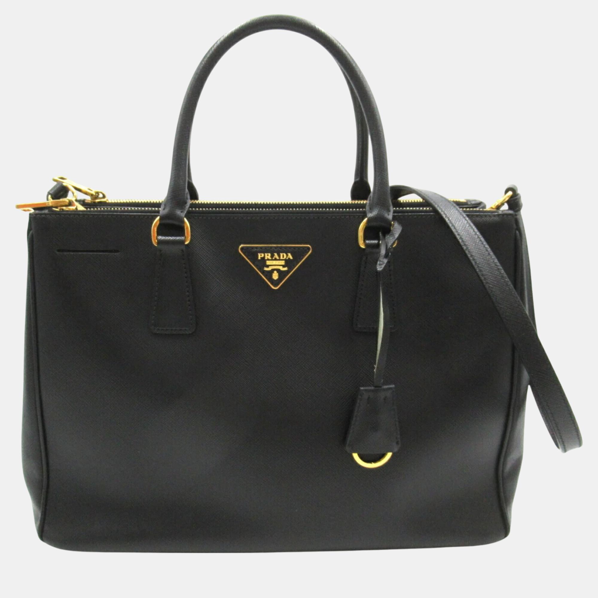 

Prada Saffiano Leather Black Tote Bag