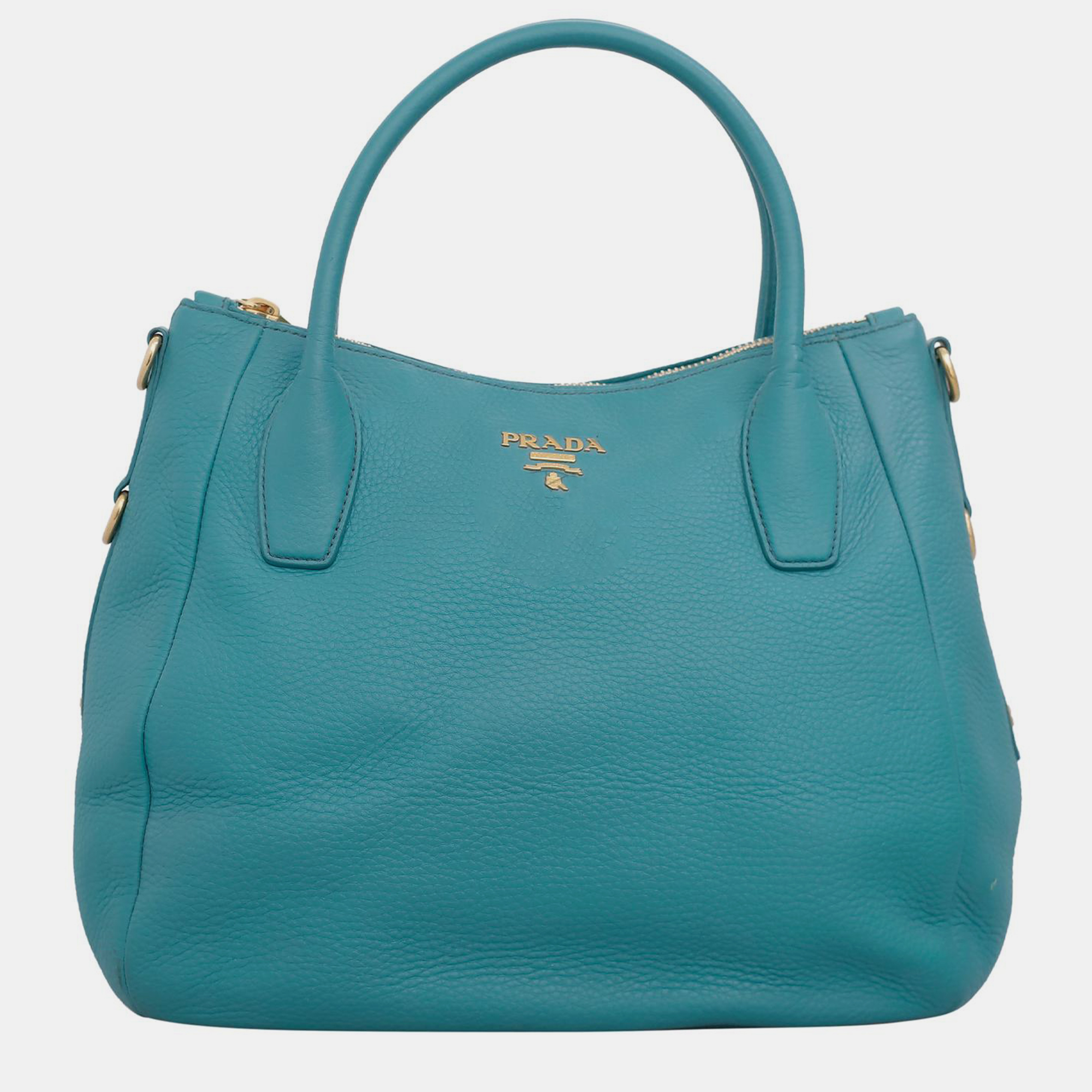 

Prada Leather Shoulder Bag, Blue