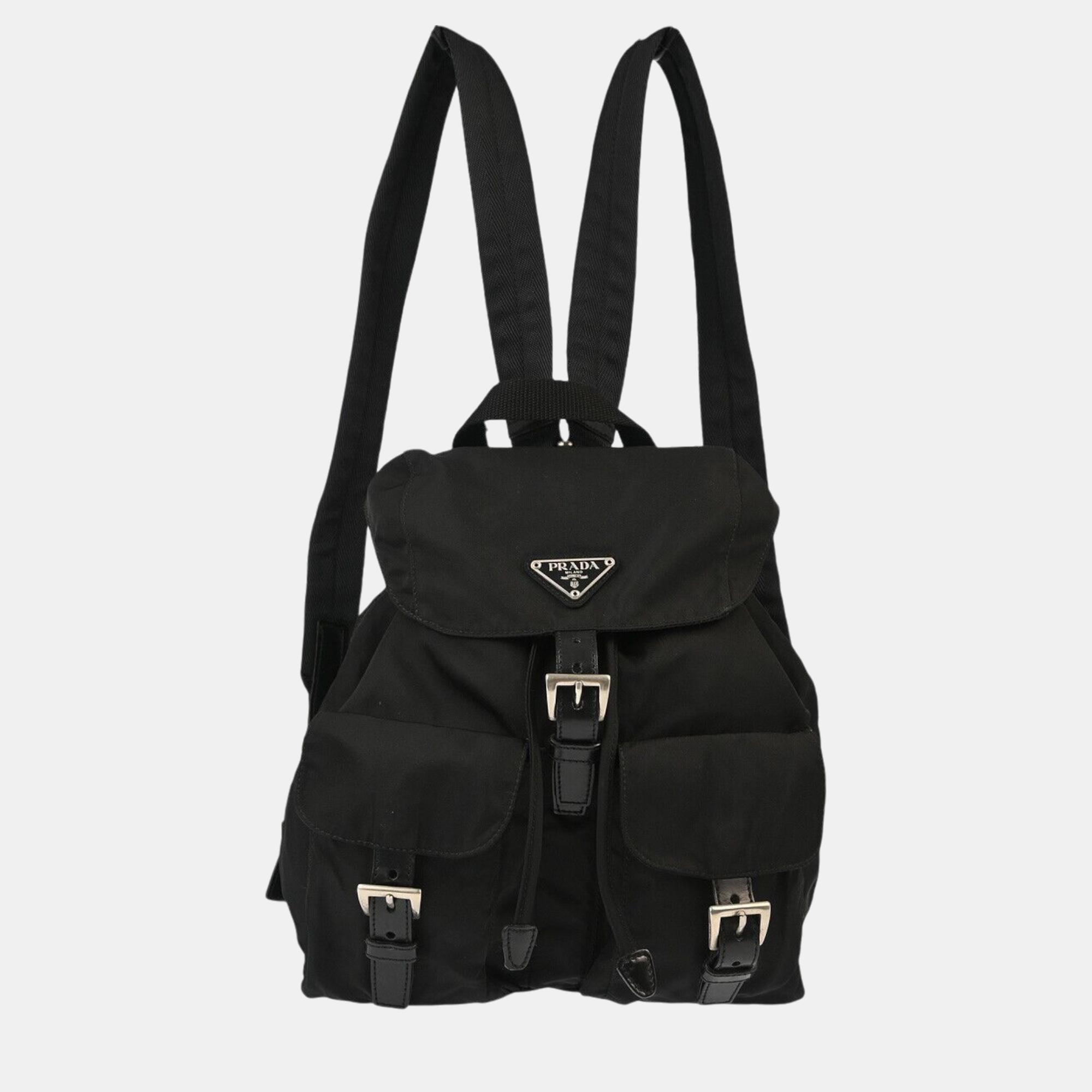 

Prada Black Nylon Backpack