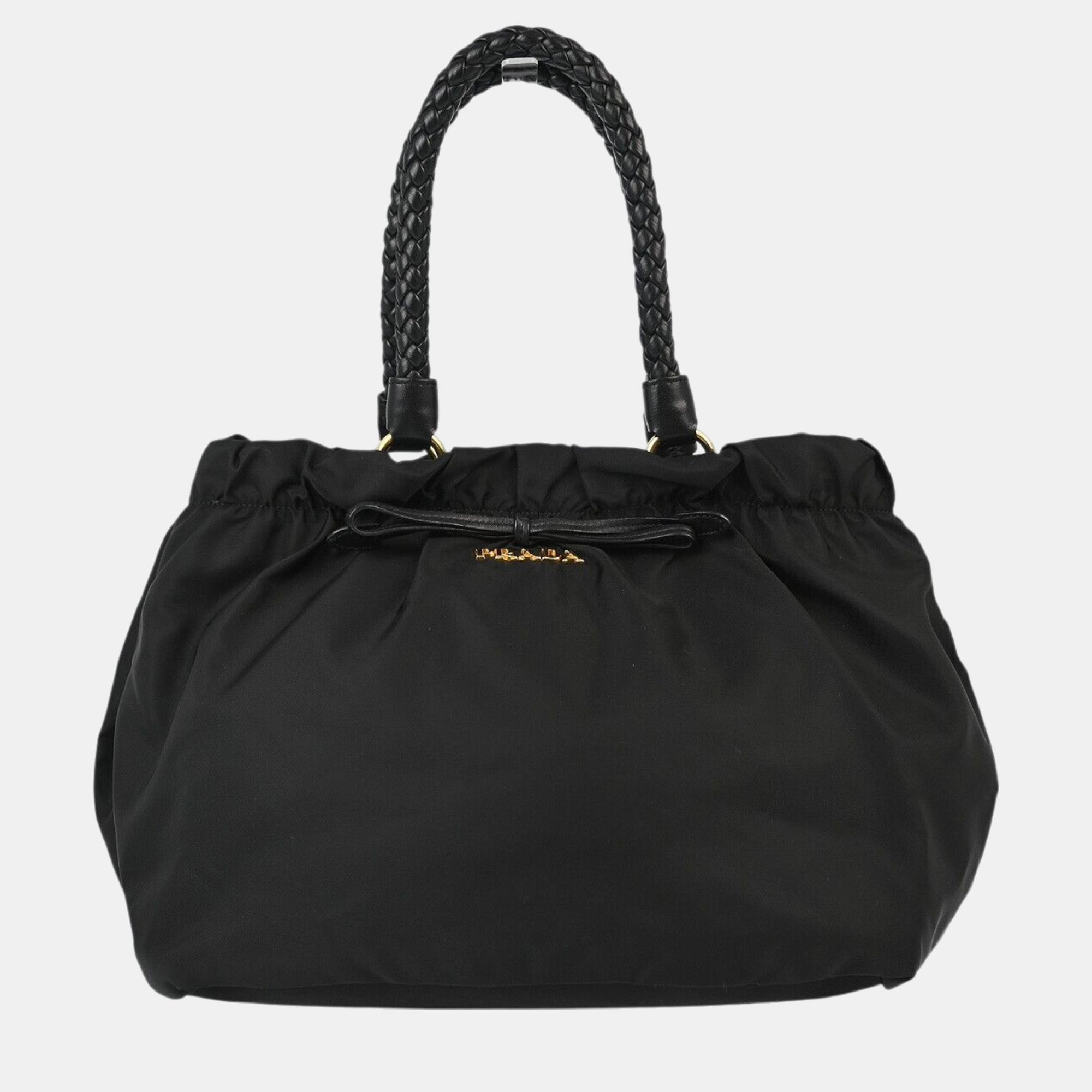 

Prada Black Nylon Tote Handbag