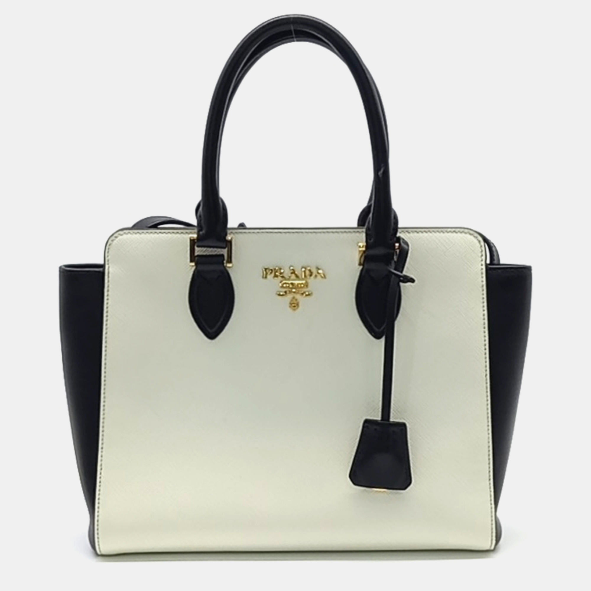 

Prada Saffiano Soft Tote And Shoulder Bag, Black