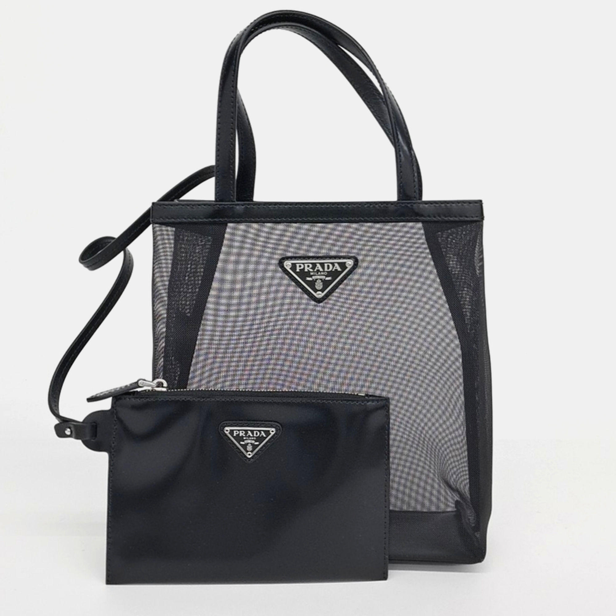 

Prada Mesh Tote Bag, Black