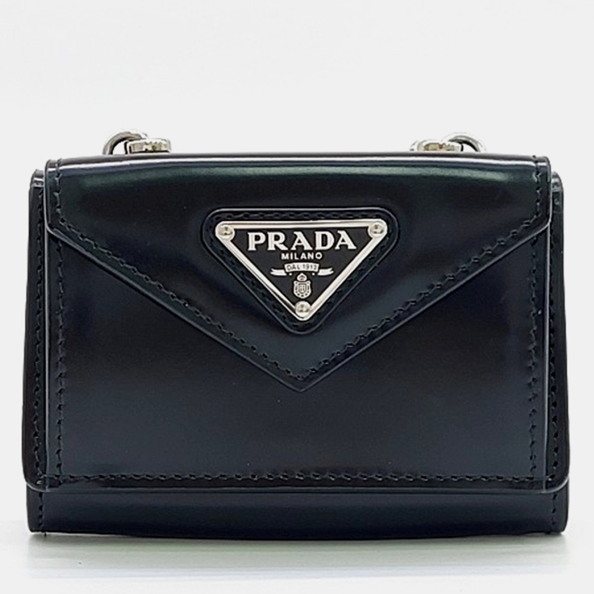 

Prada chain card wallet Crossbody bag, Black