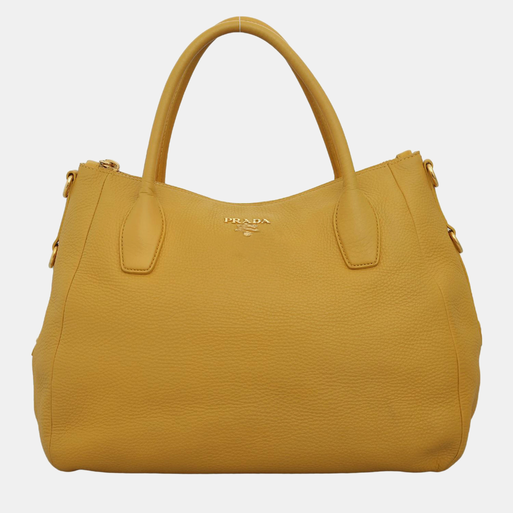 

Prada Vitello Daino Shoulder Bag, Yellow