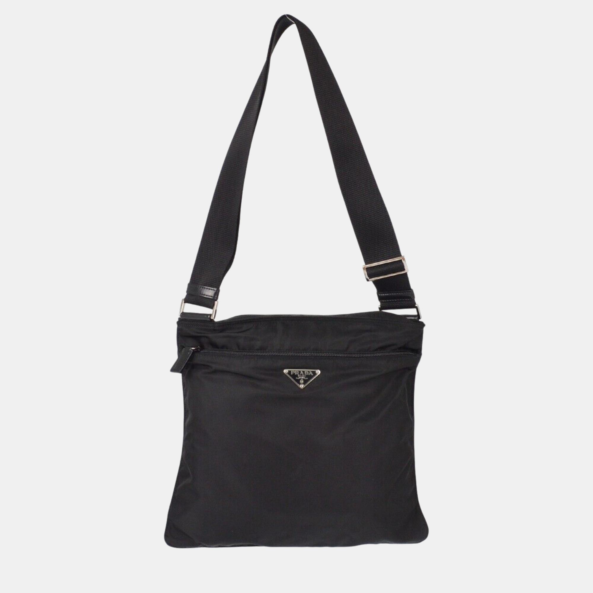 

Prada Black Nylon Shoulder Bag