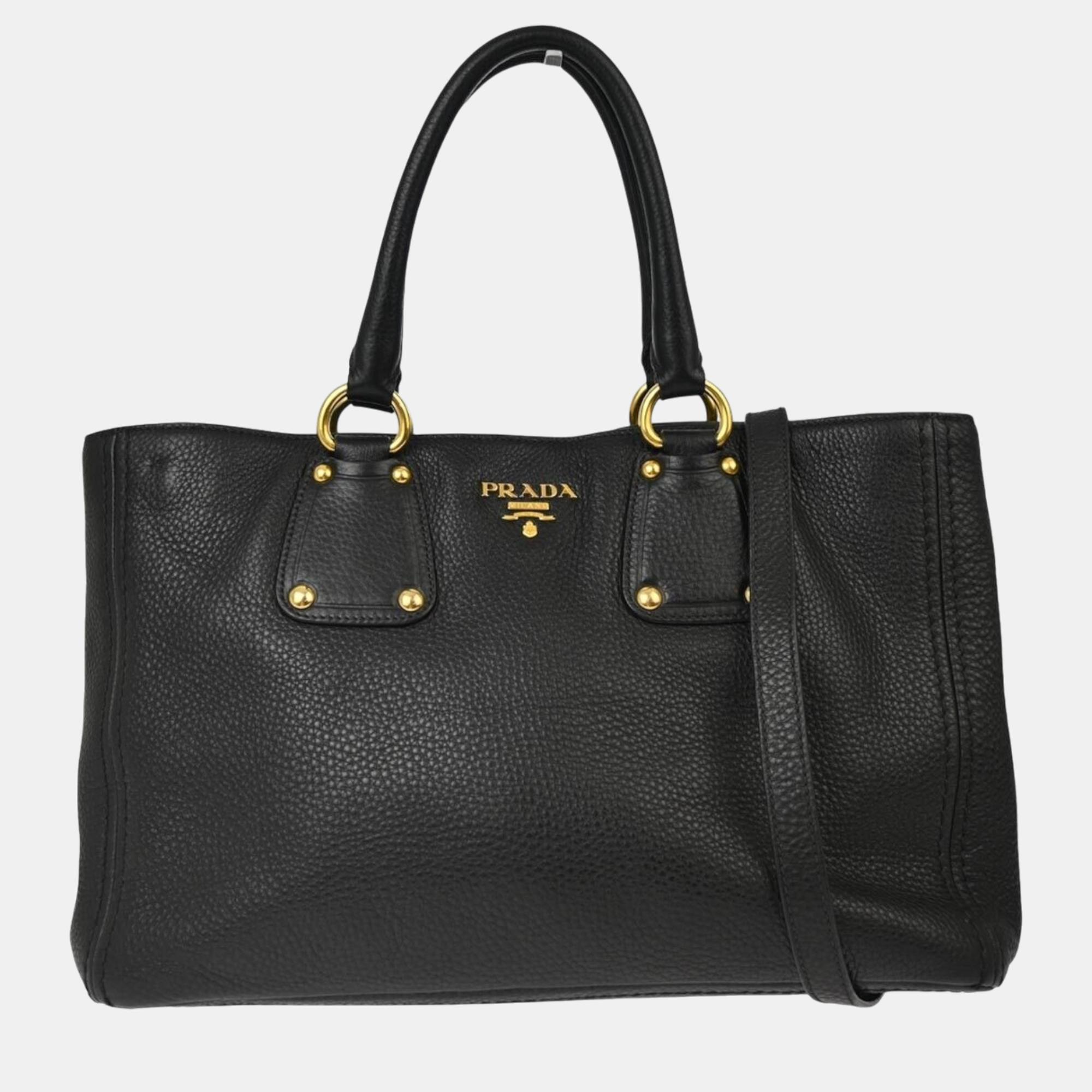 

Prada Black 2way Tote Handbag