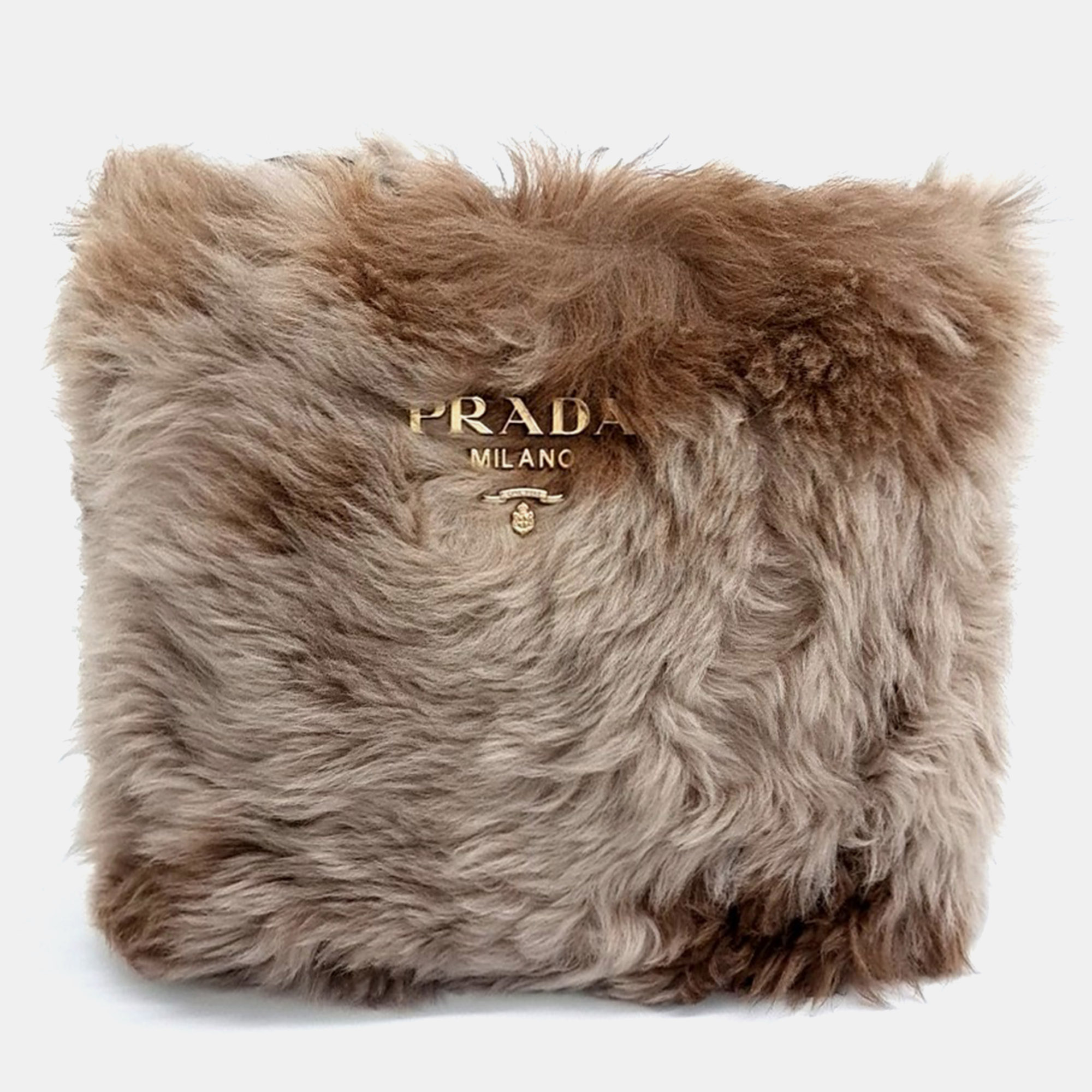 

Prada Brown Fur Prada fur shoulder bag