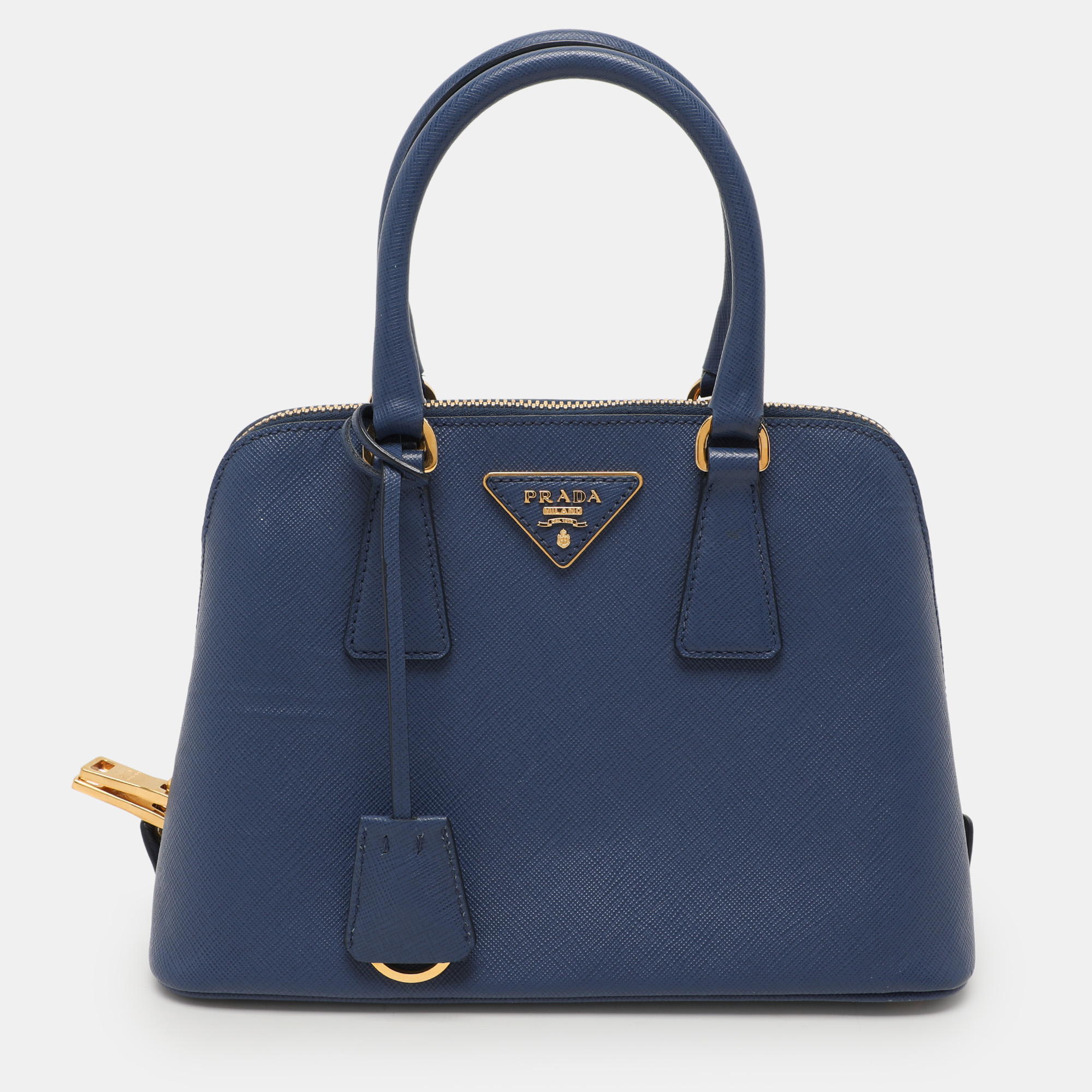 

Prada Blue Saffiano Lux Leather  Promenade Crossbody Bag