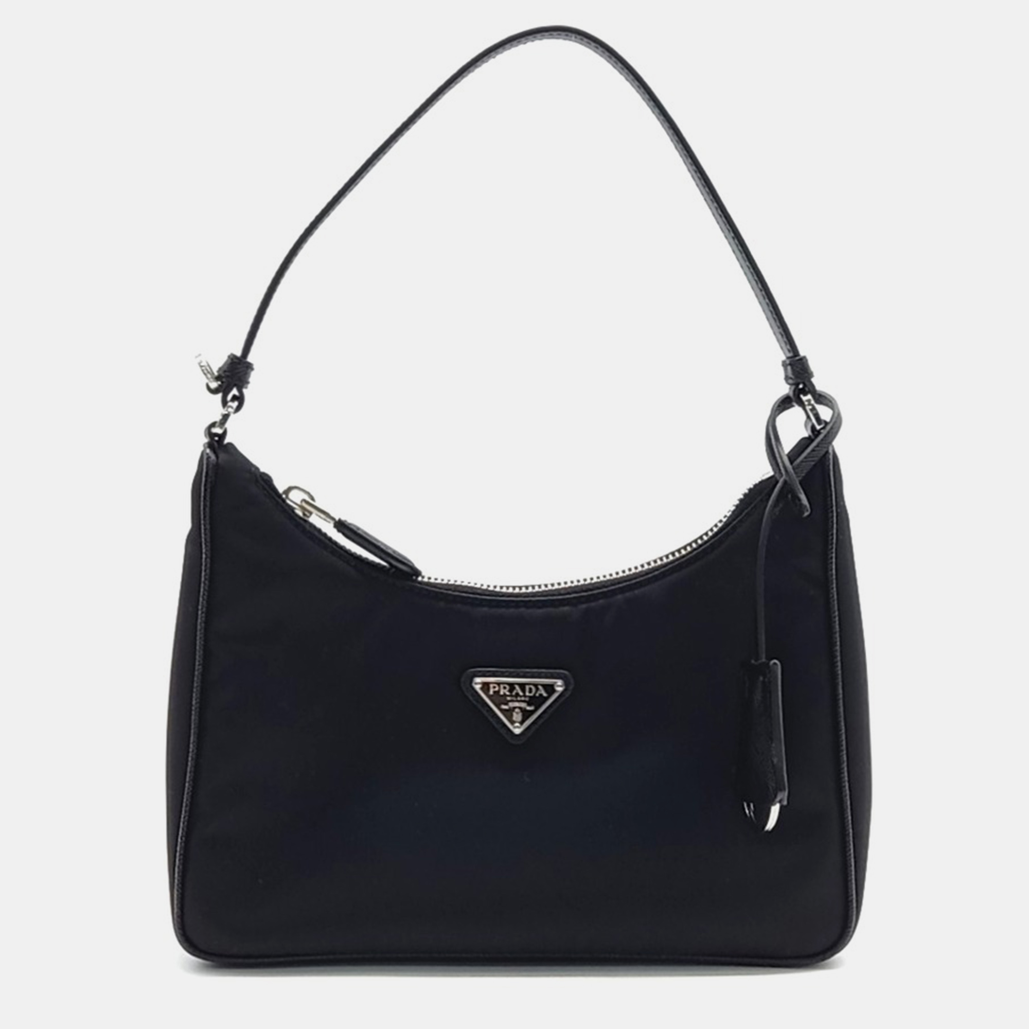 

Prada Black Leather Hobo Bag