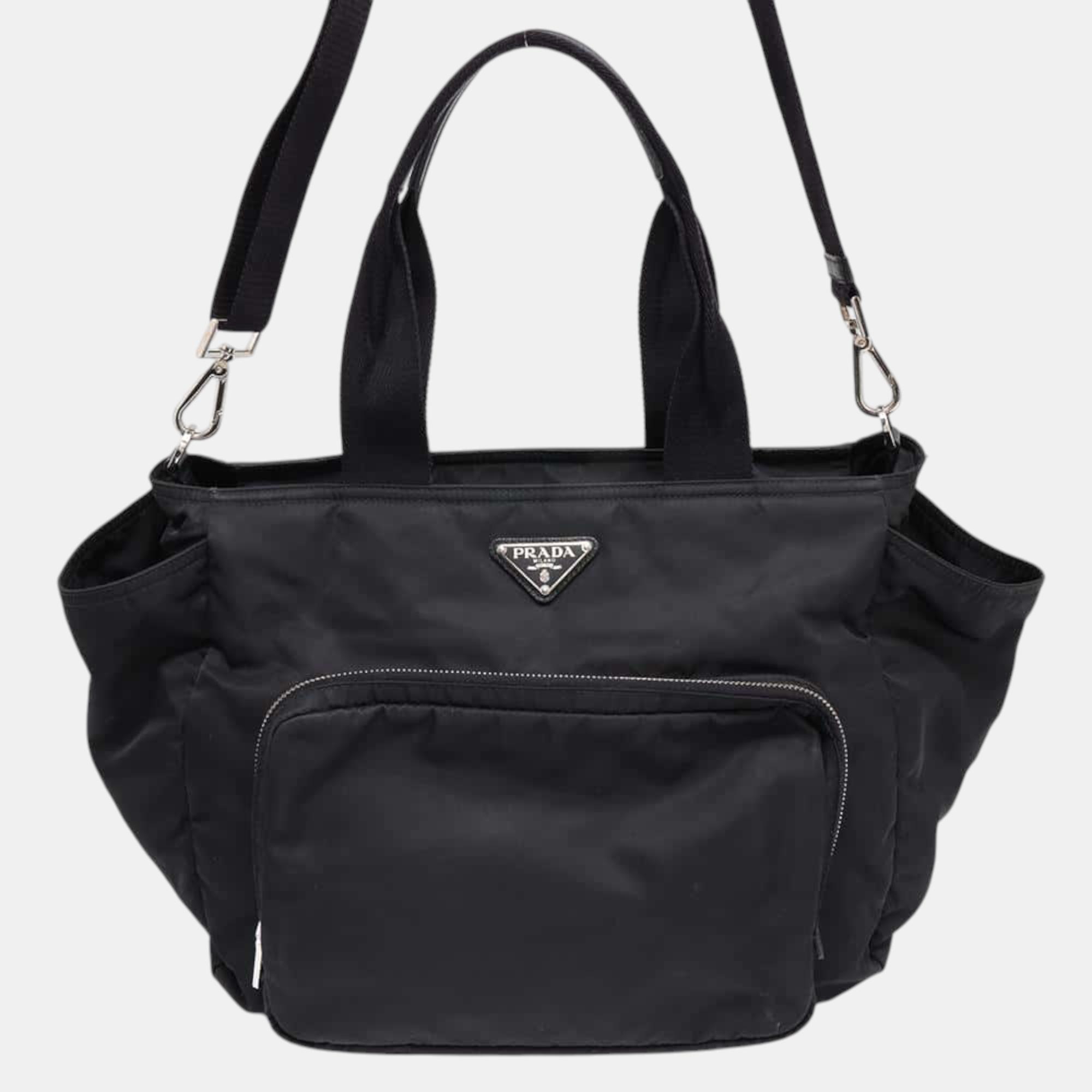 

Prada Black Nylon Mothers Bag