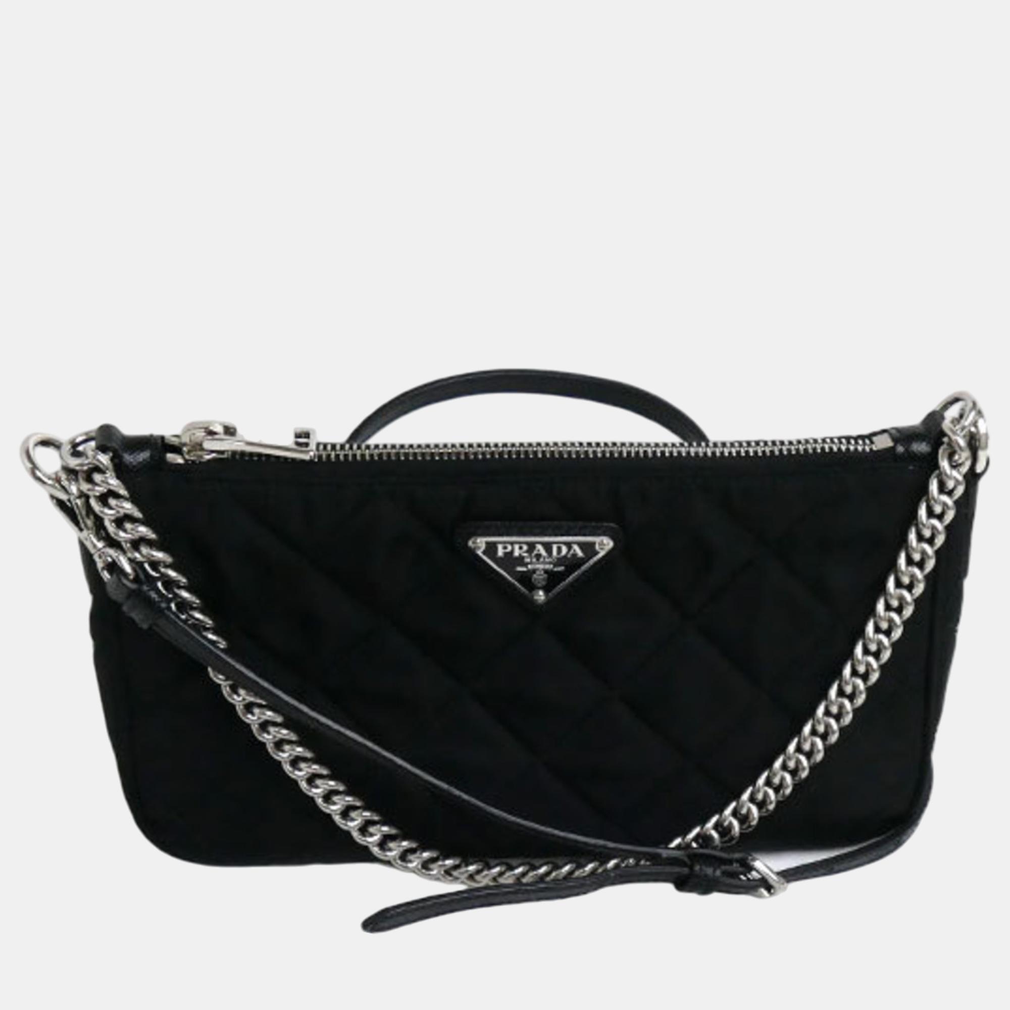 

Prada Black Quilted Chain Shoulder Bag