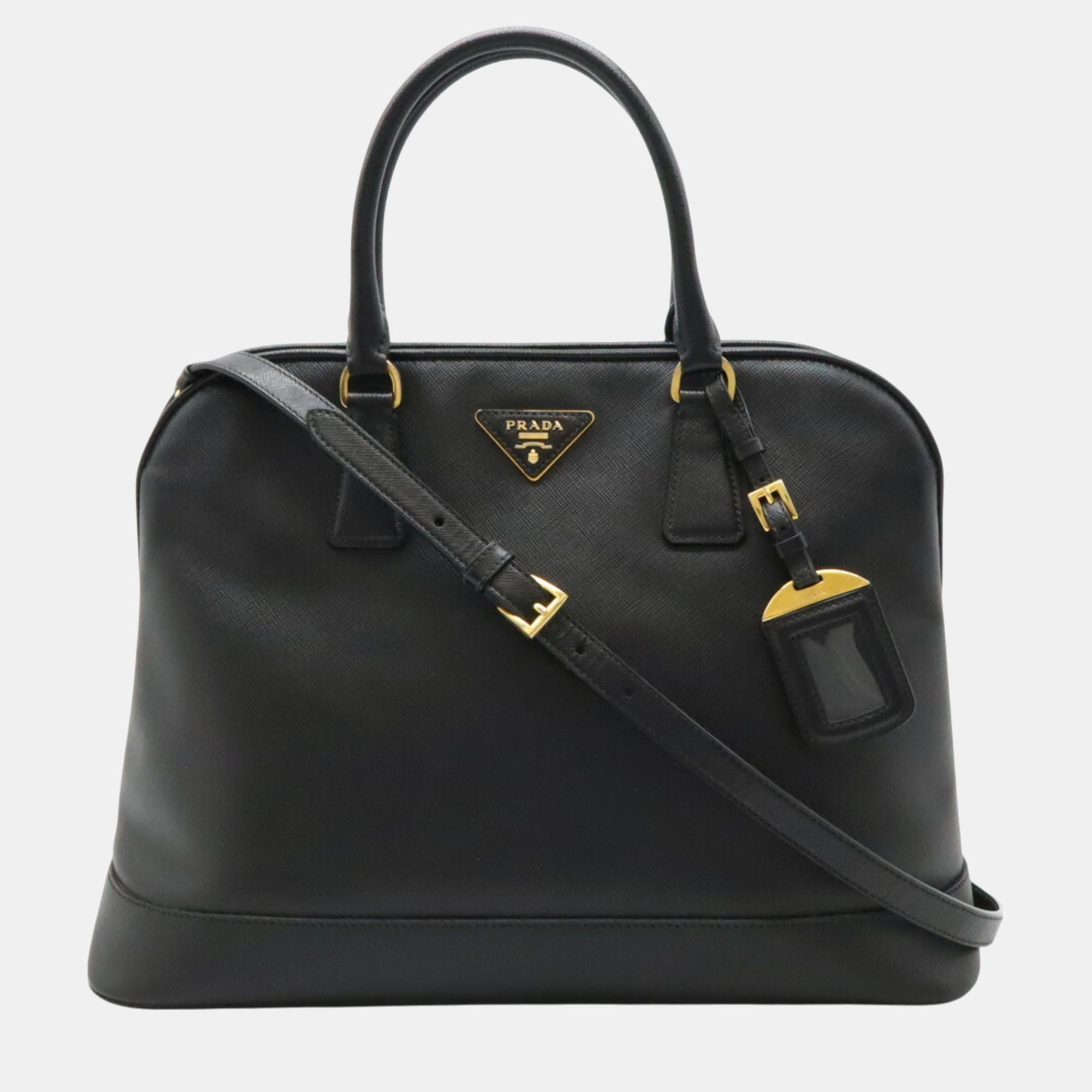 

Prada Leather Nero Black Saffiano Tote Bag