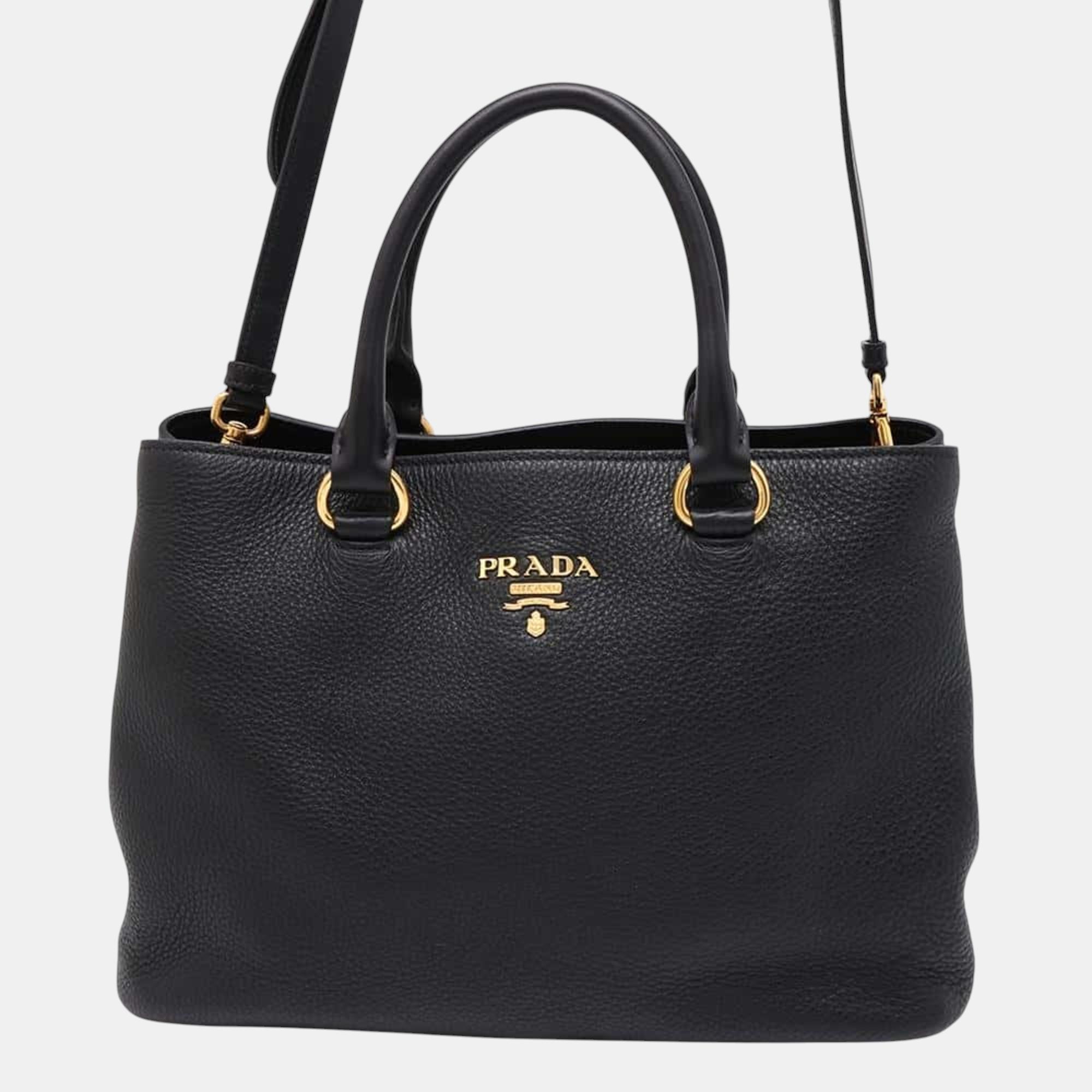 

Prada Black Leather Handbag