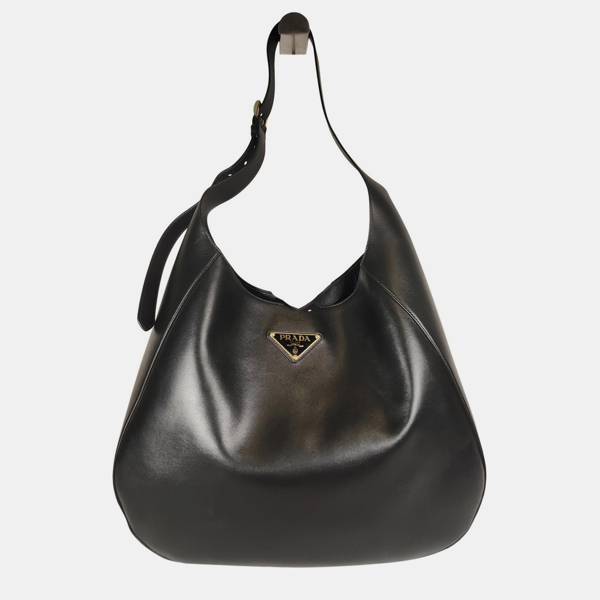 

Prada Black Large Leather Shoulder Bag