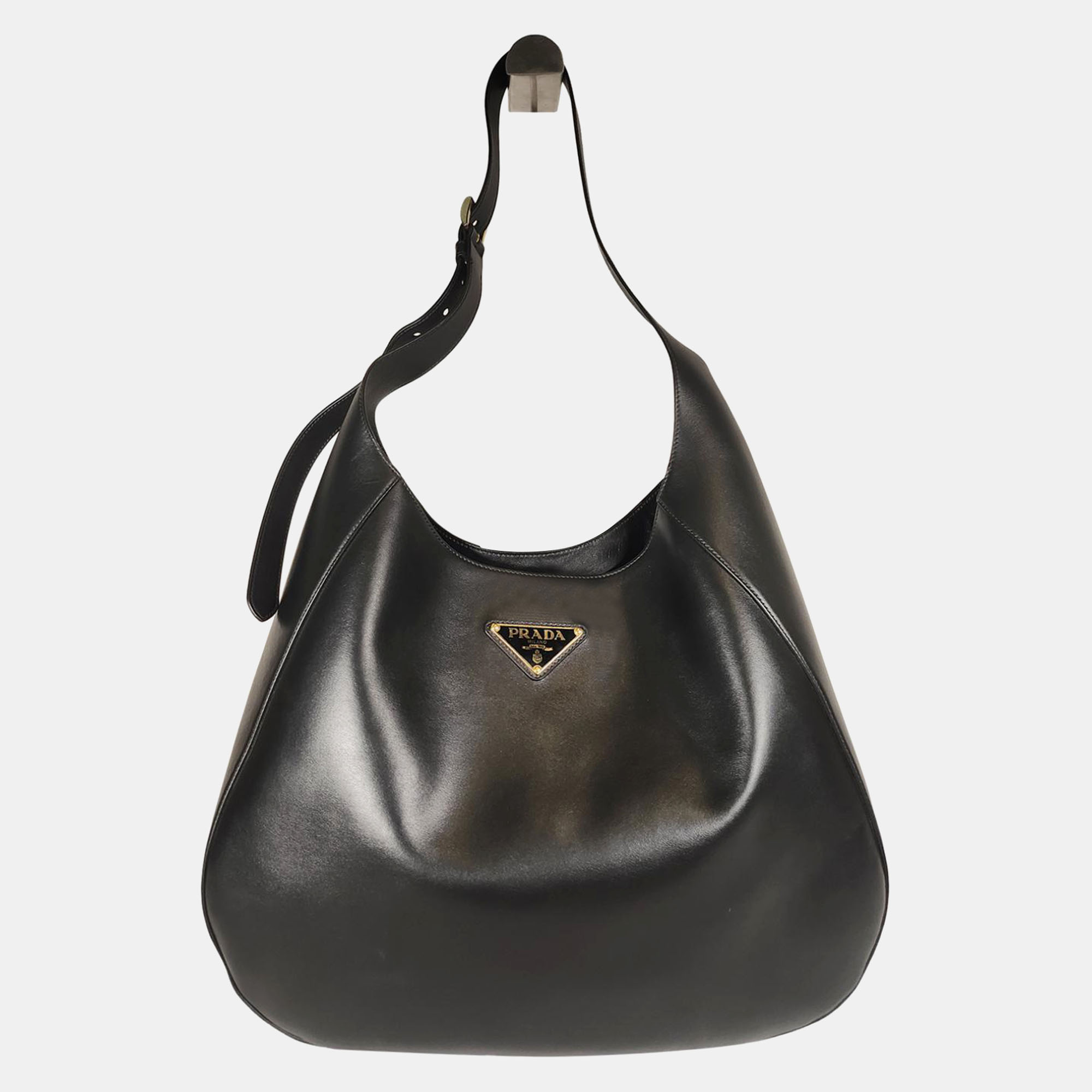 

Prada Black Large Leather Shoulder Bag